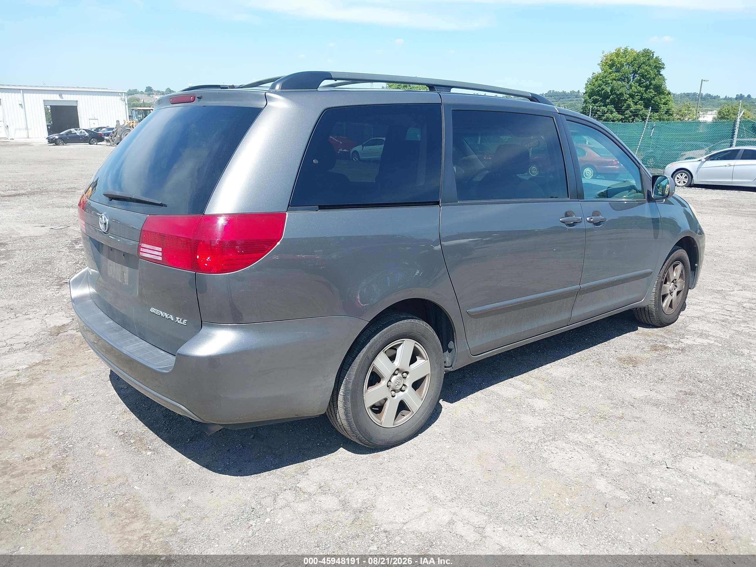 2005 Toyota Sienna Xle Gray vin: 5TDZA22C85S227061