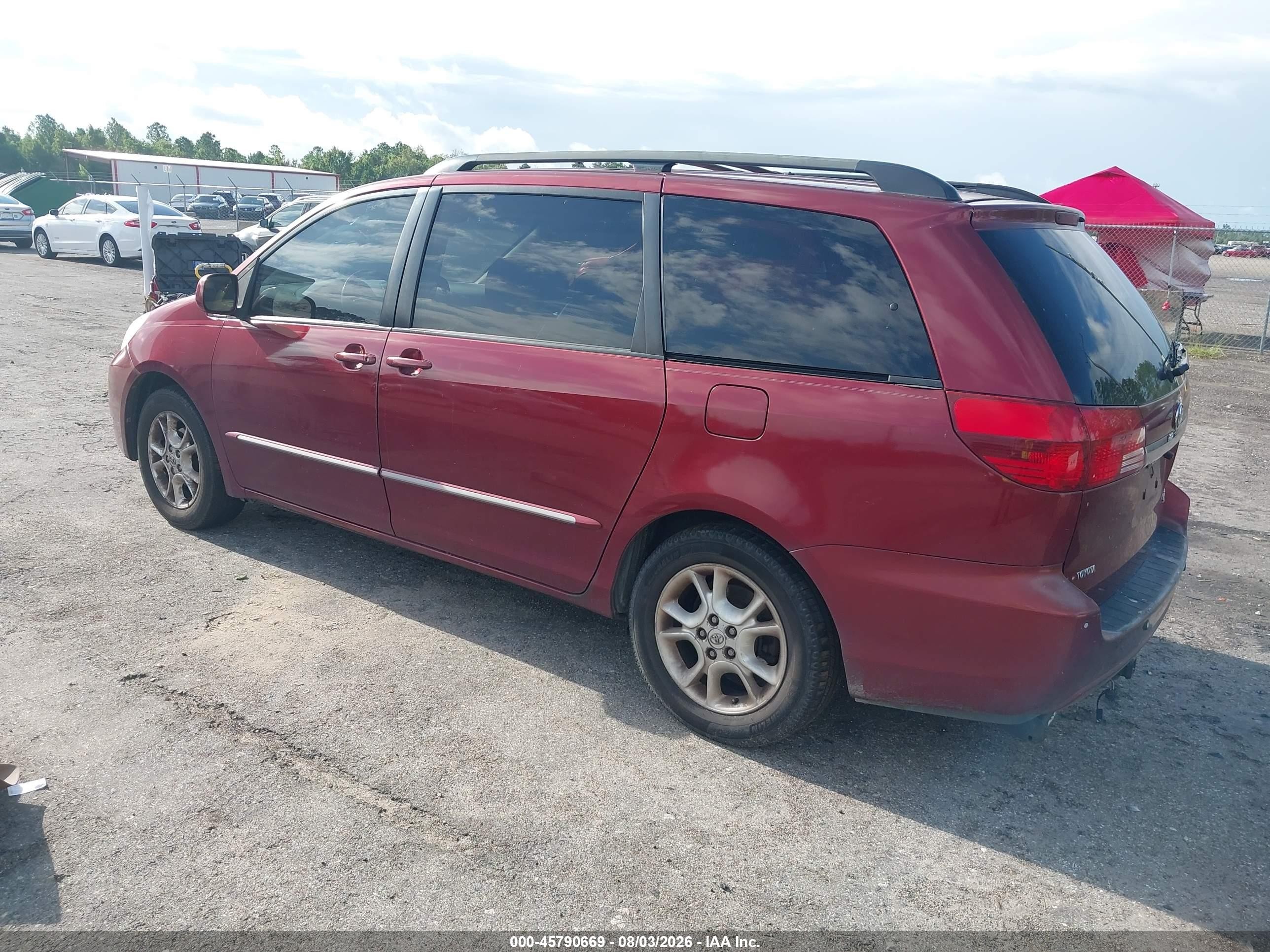 2005 Toyota Sienna Xle Limited Red vin: 5TDZA22C85S294789