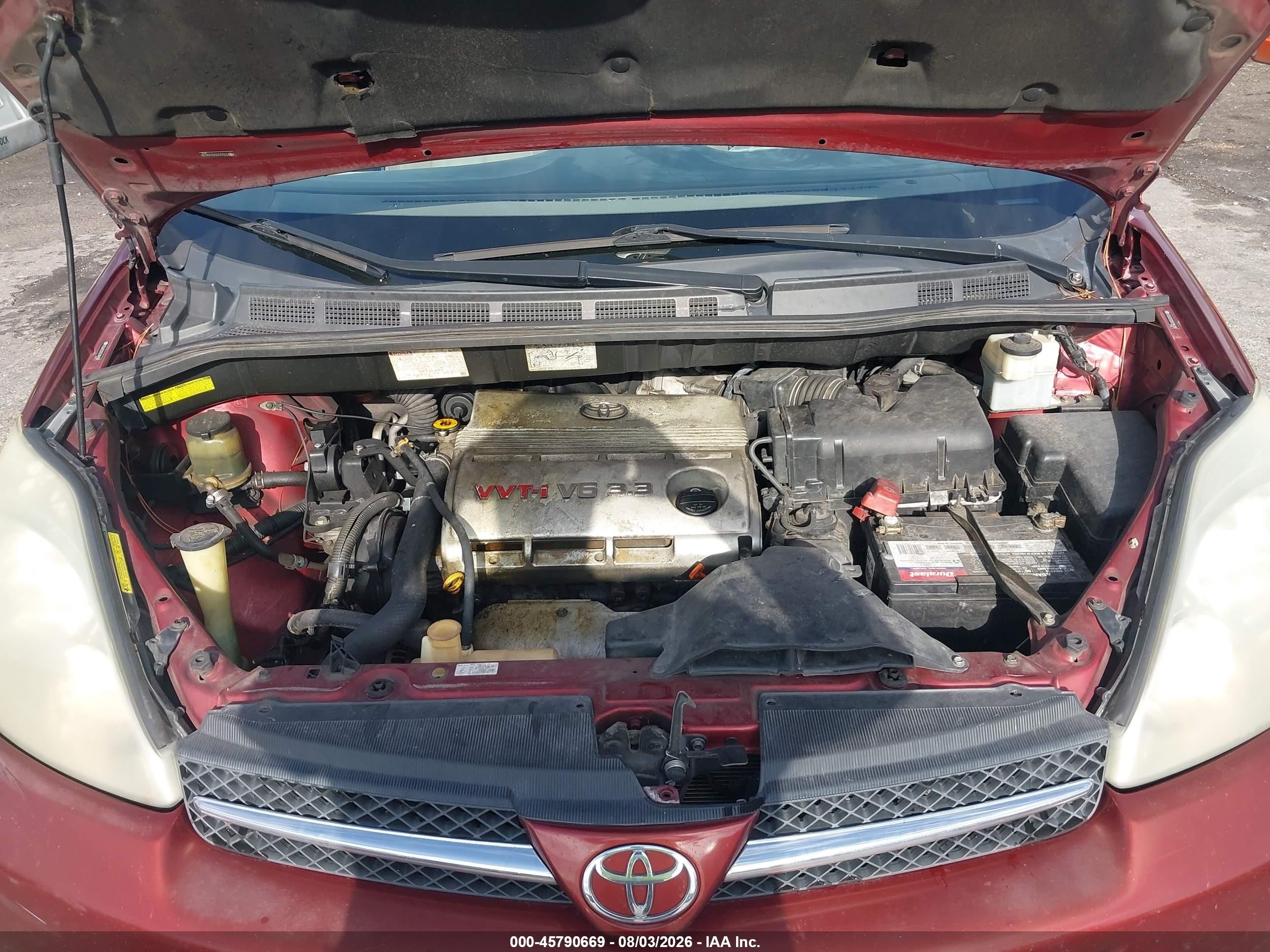 2005 Toyota Sienna Xle Limited Red vin: 5TDZA22C85S294789