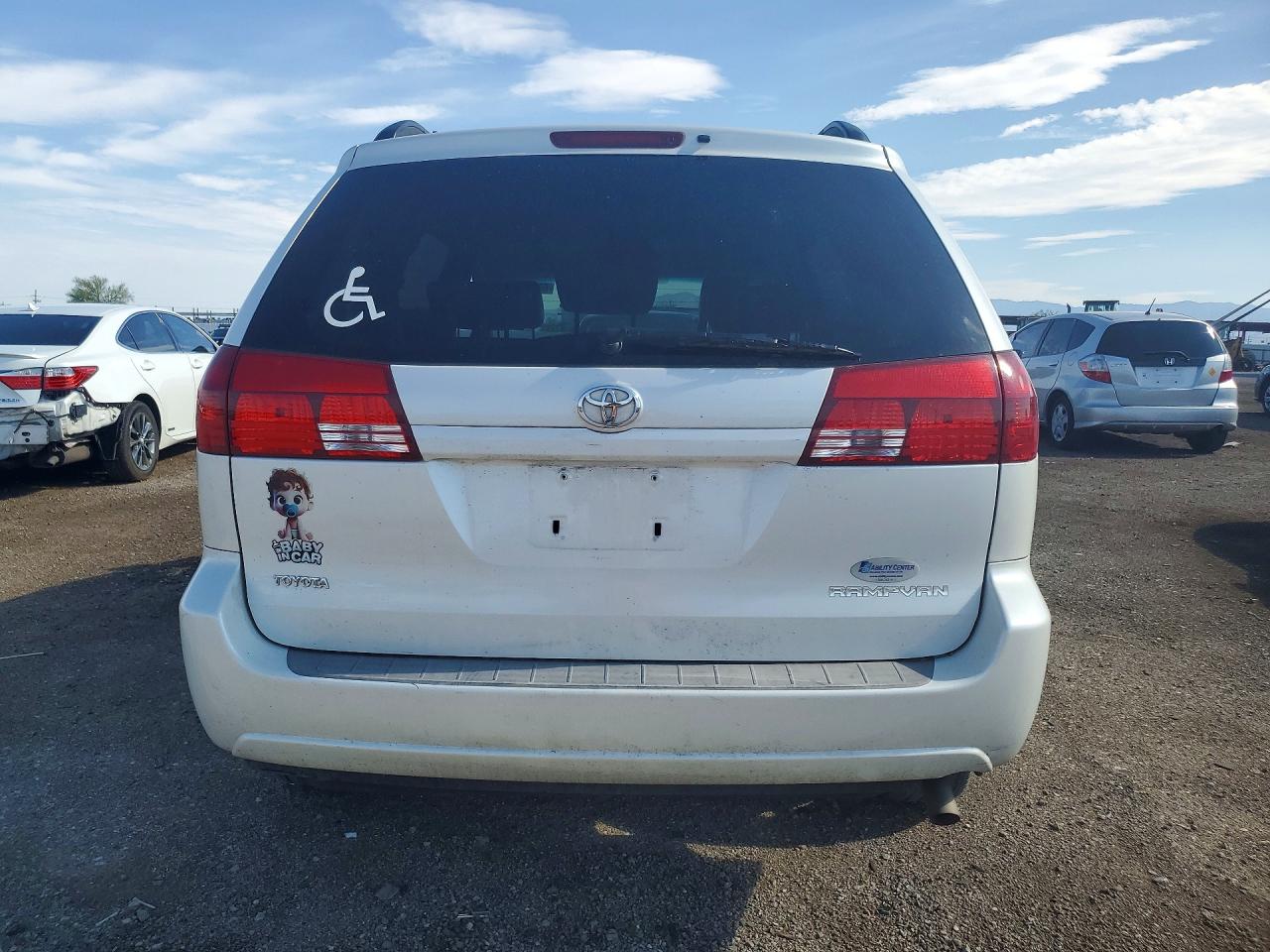 2005 Toyota Sienna Van White vin: 5TDZA22C85S362217