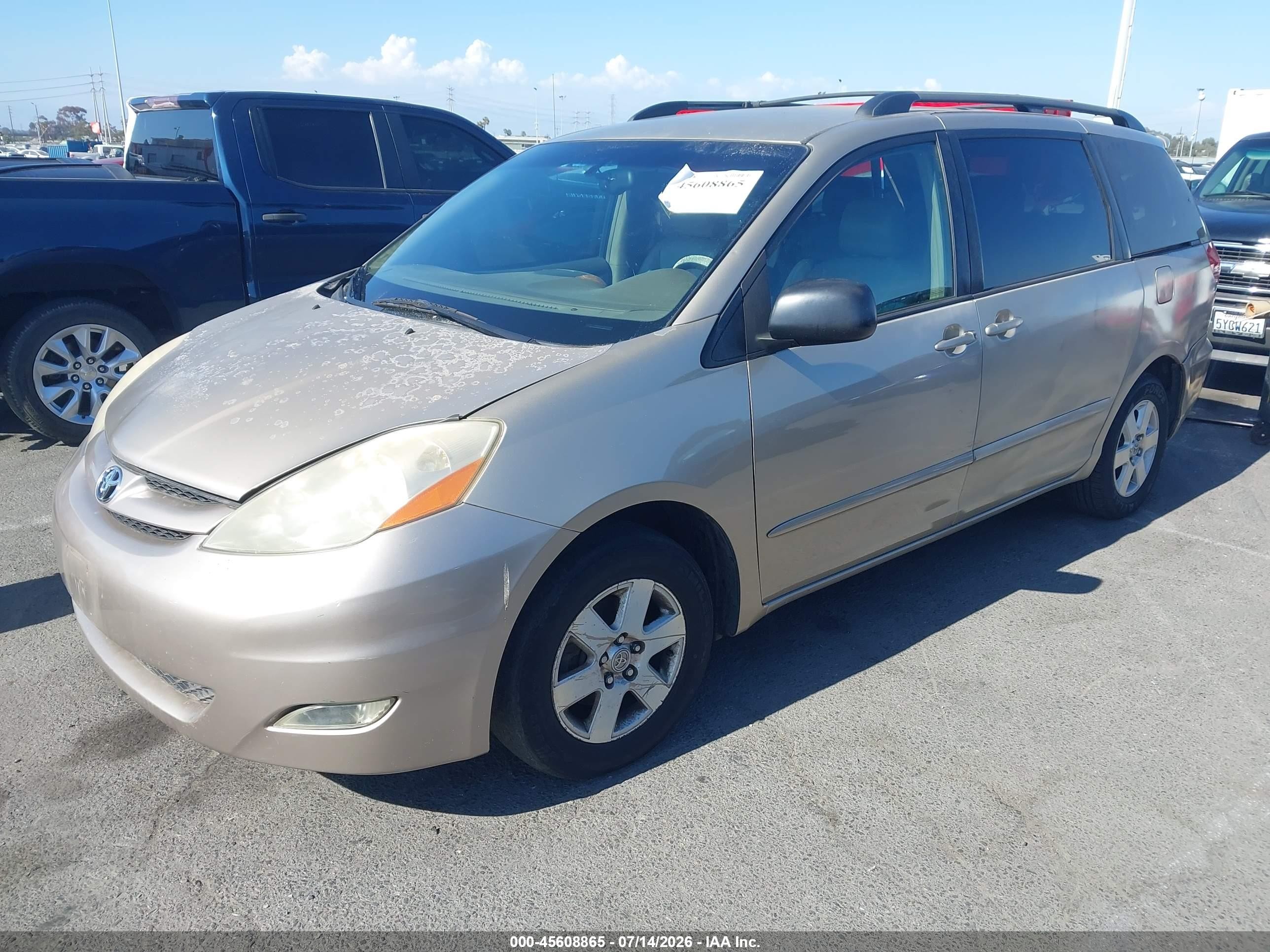 2006 Toyota Sienna Xle Gold vin: 5TDZA22C86S447270