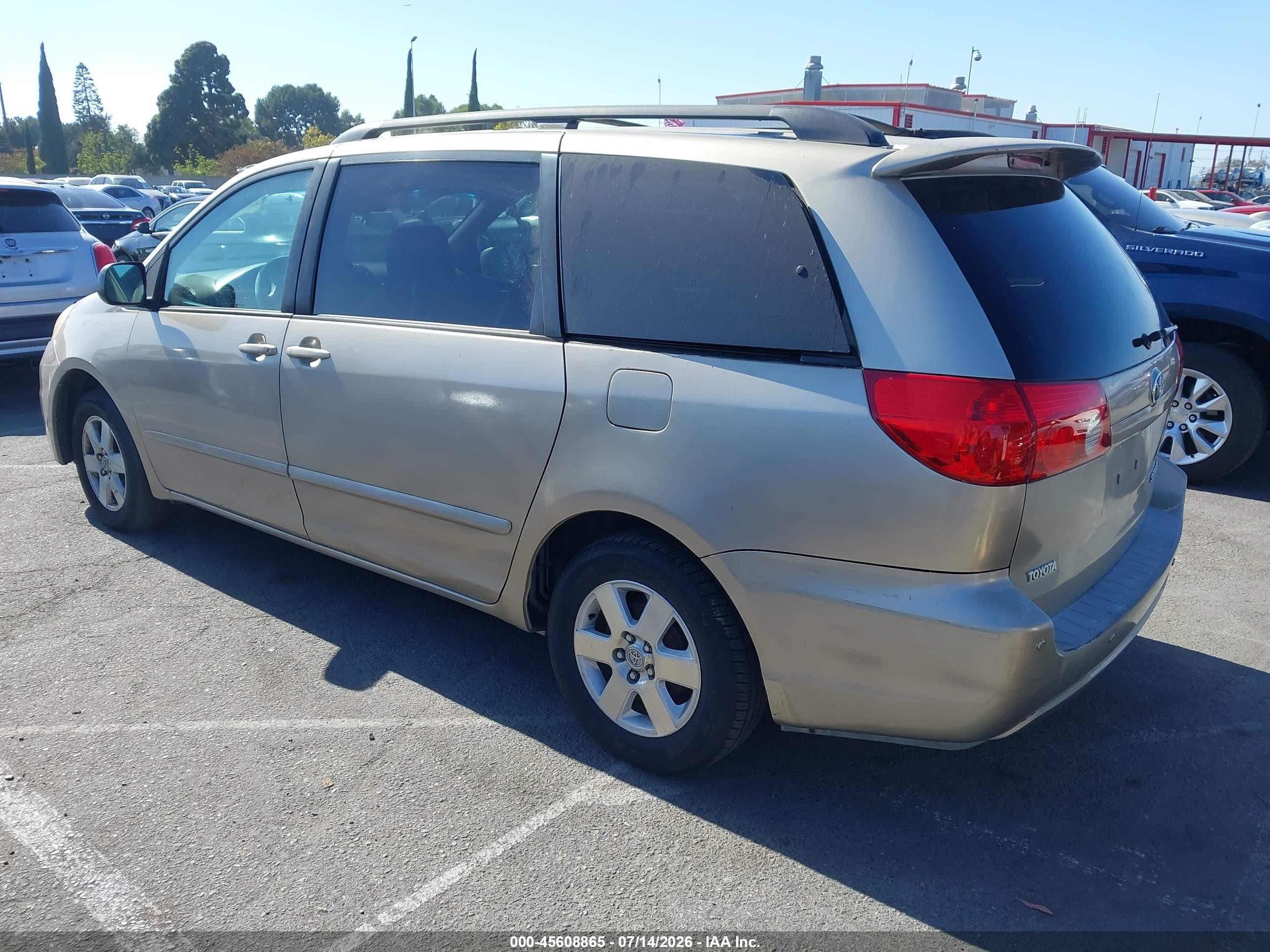 2006 Toyota Sienna Xle Gold vin: 5TDZA22C86S447270