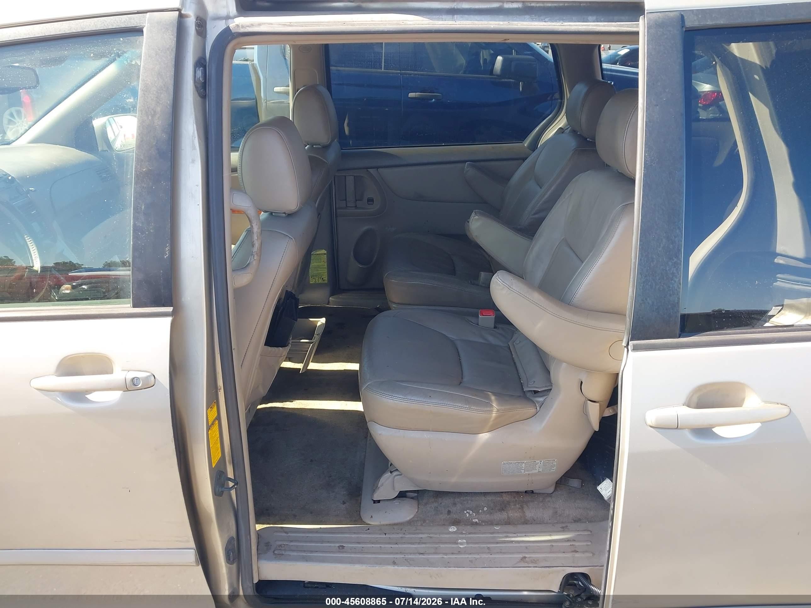 2006 Toyota Sienna Xle Gold vin: 5TDZA22C86S447270