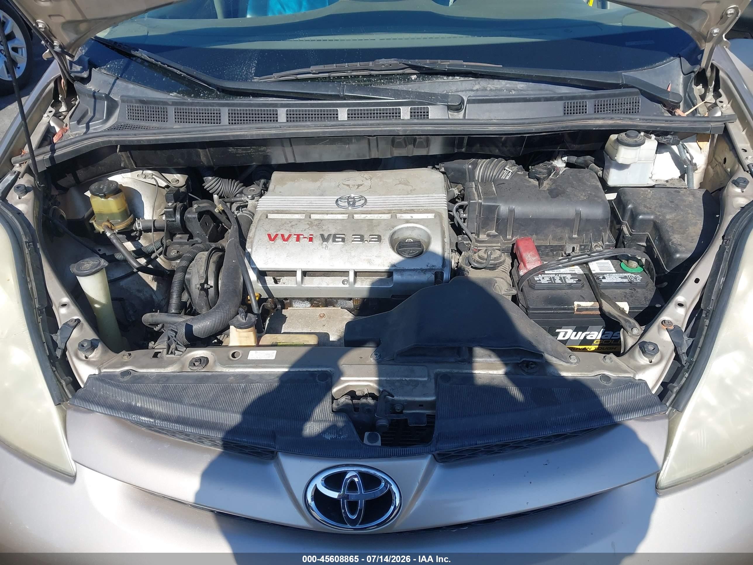 2006 Toyota Sienna Xle Gold vin: 5TDZA22C86S447270