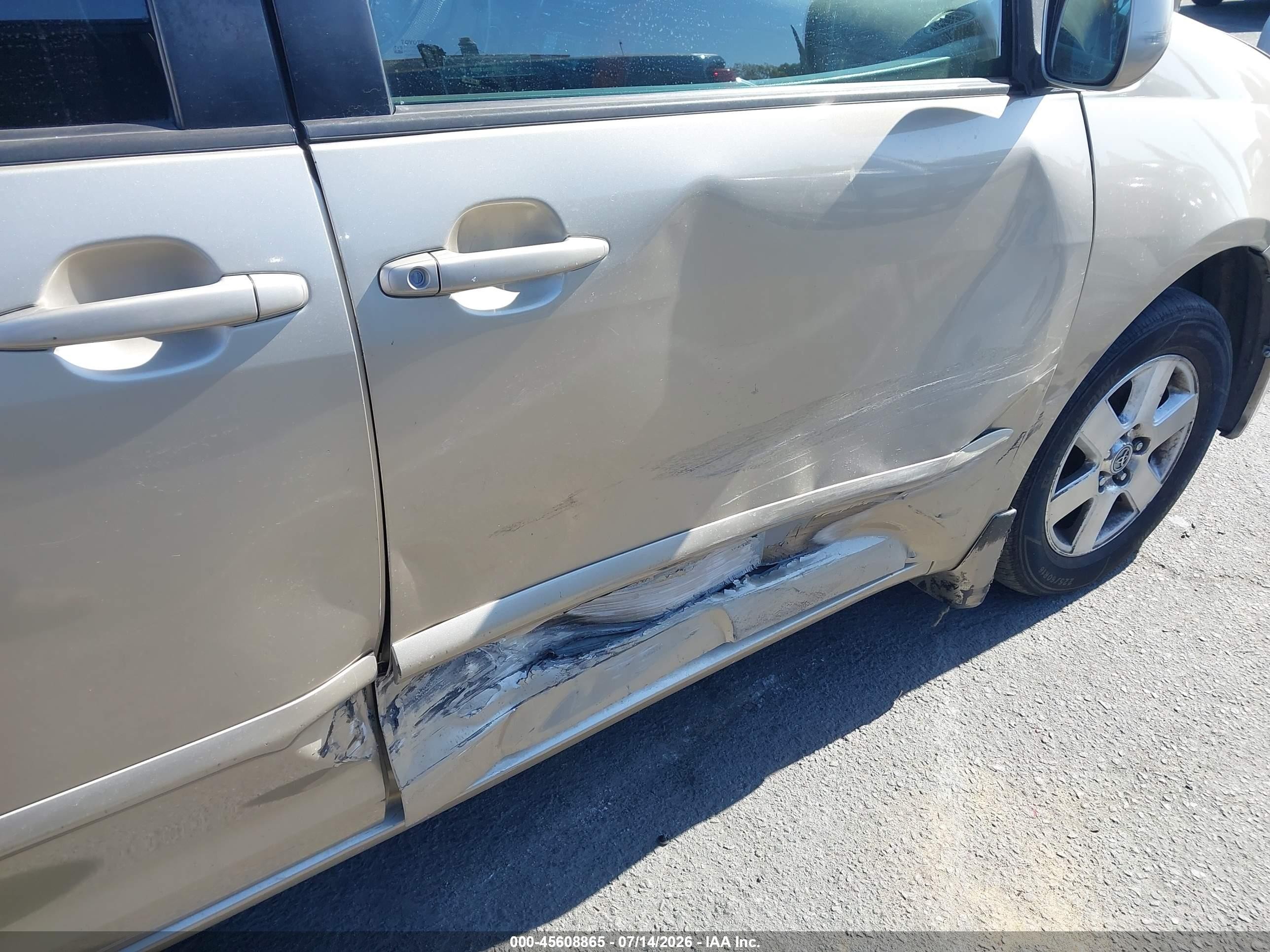 2006 Toyota Sienna Xle Gold vin: 5TDZA22C86S447270