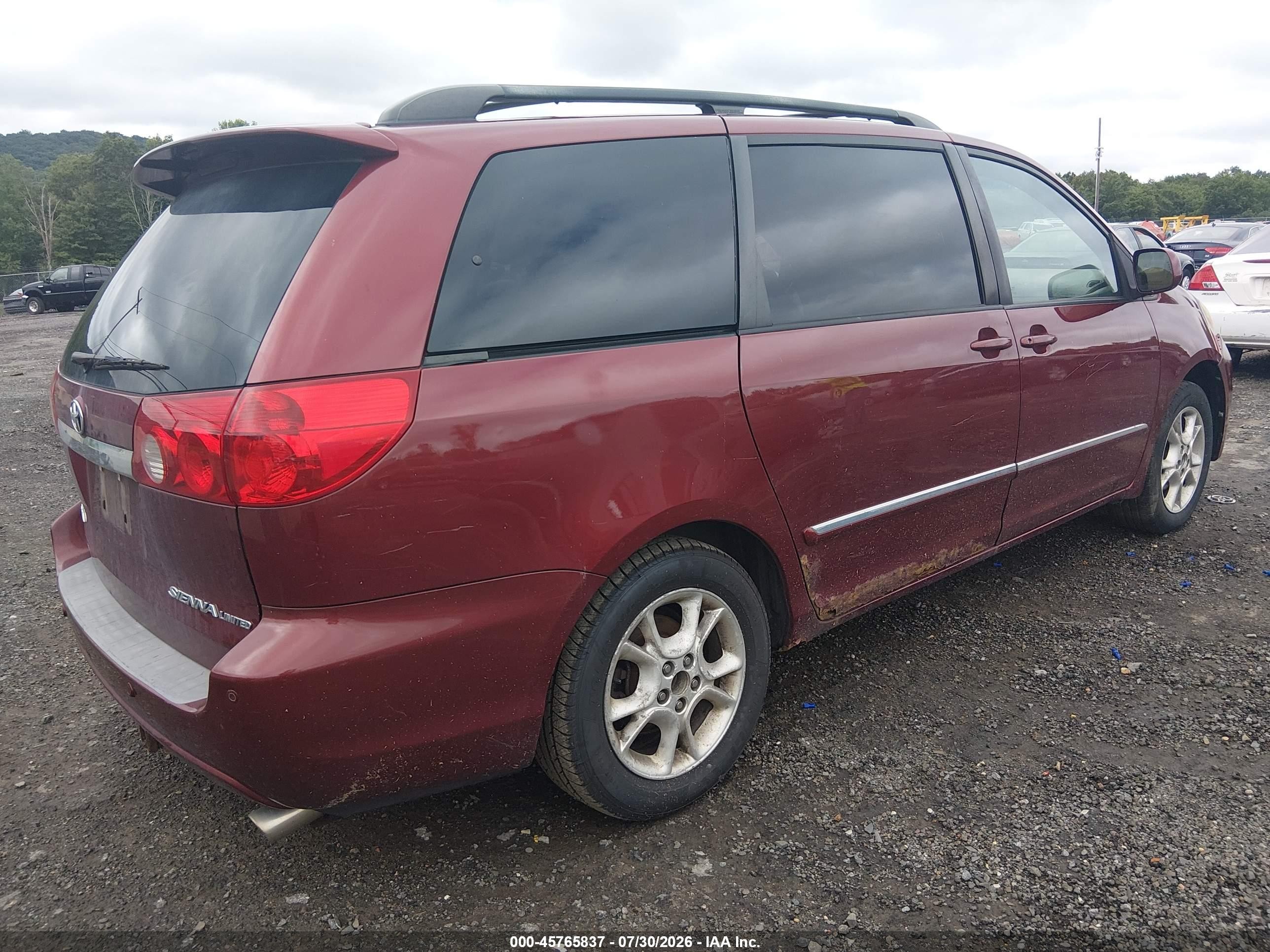 2006 Toyota Sienna Xle Limited Red vin: 5TDZA22C86S557803