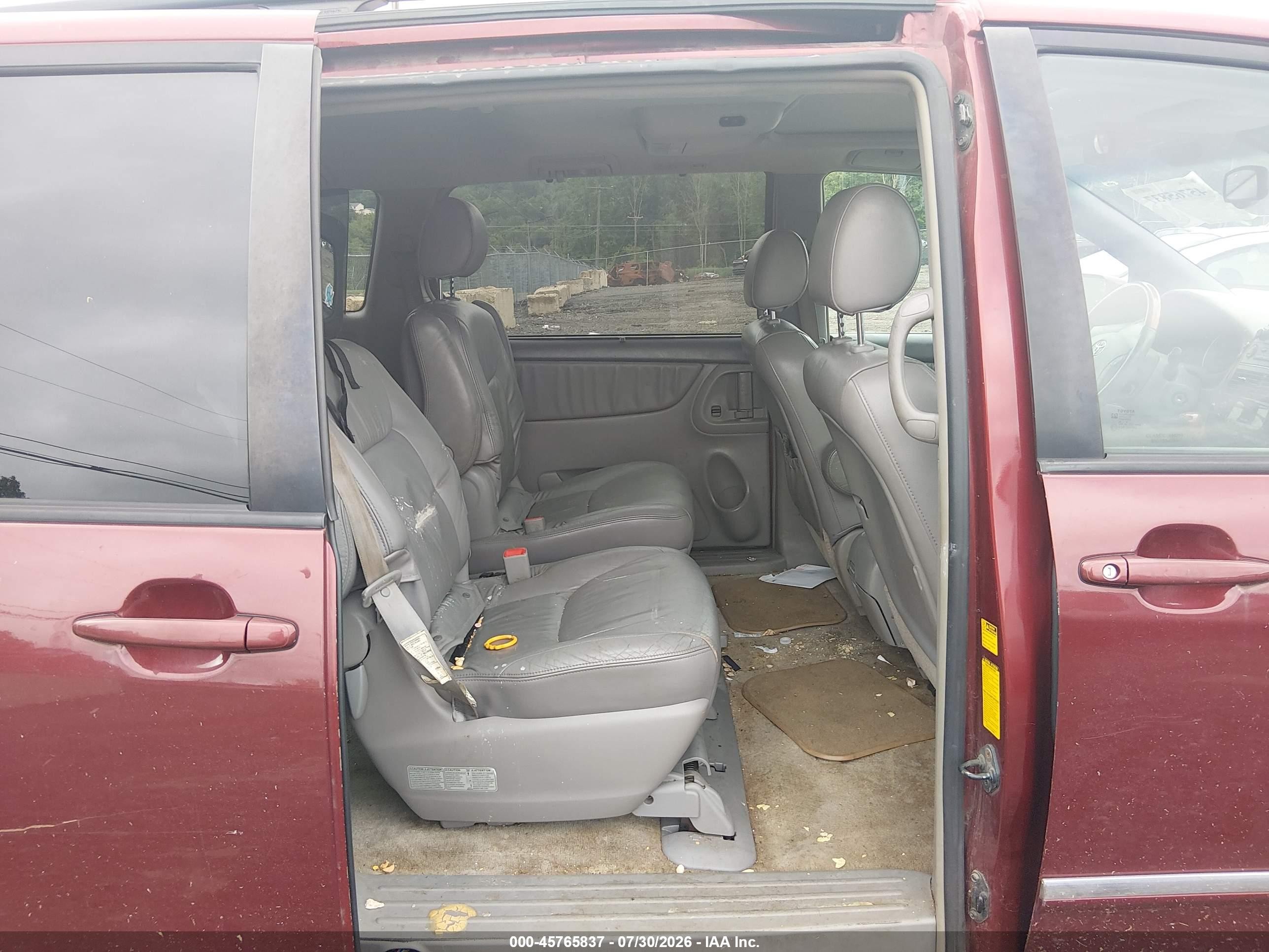 2006 Toyota Sienna Xle Limited Red vin: 5TDZA22C86S557803