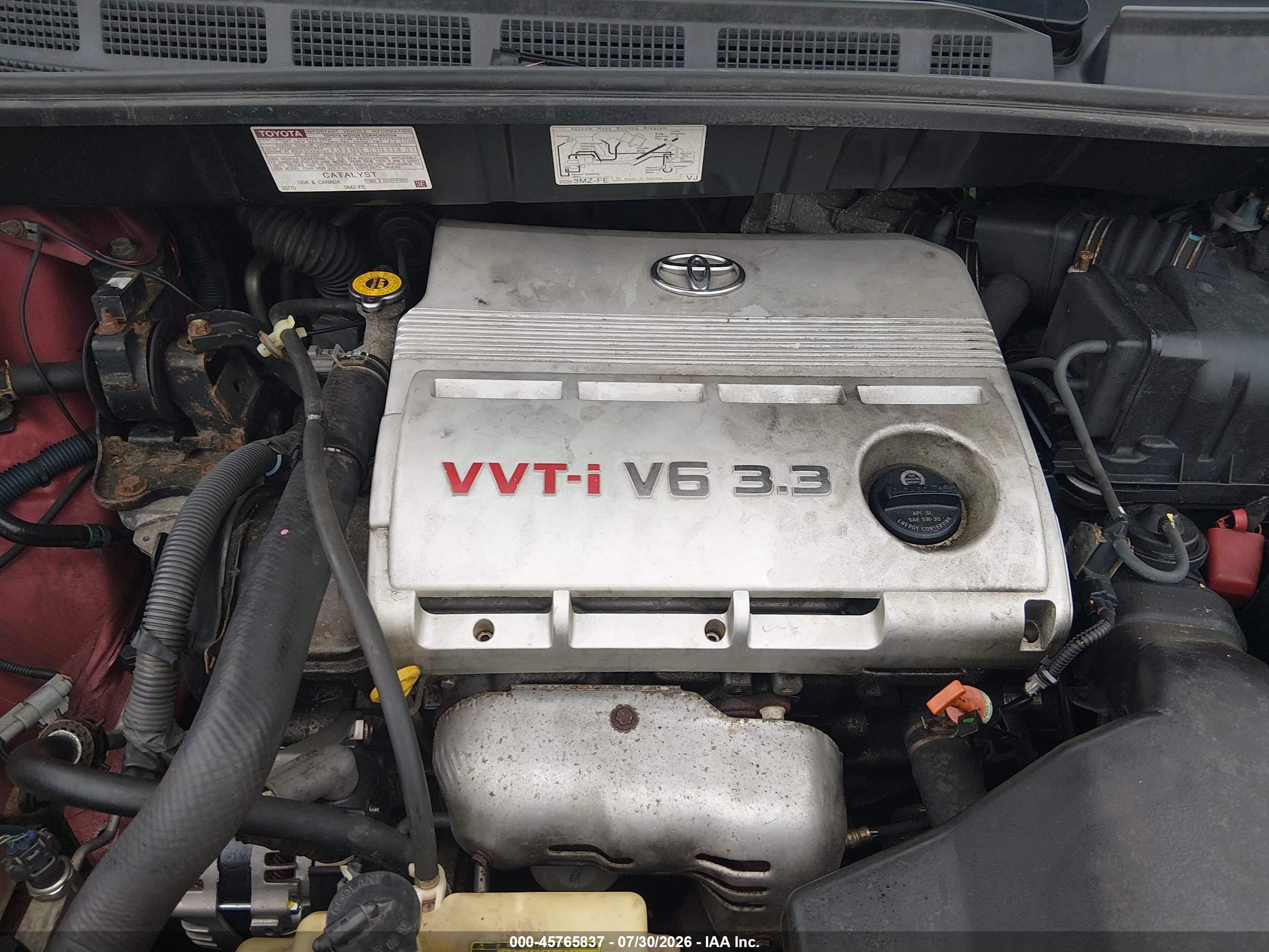 2006 Toyota Sienna Xle Limited Red vin: 5TDZA22C86S557803