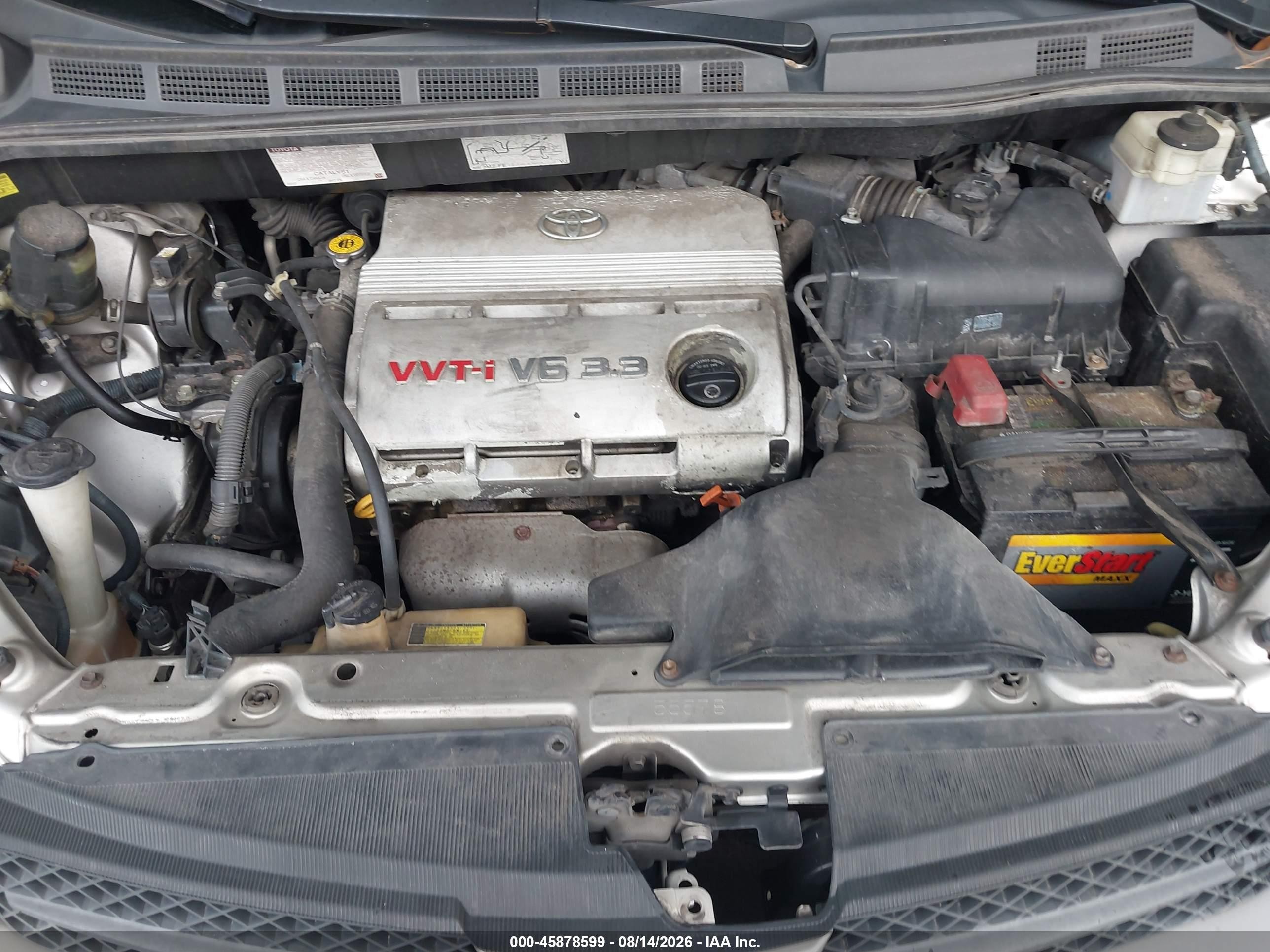 2004 Toyota Sienna Xle Серебряный vin: 5TDZA22C94S135939