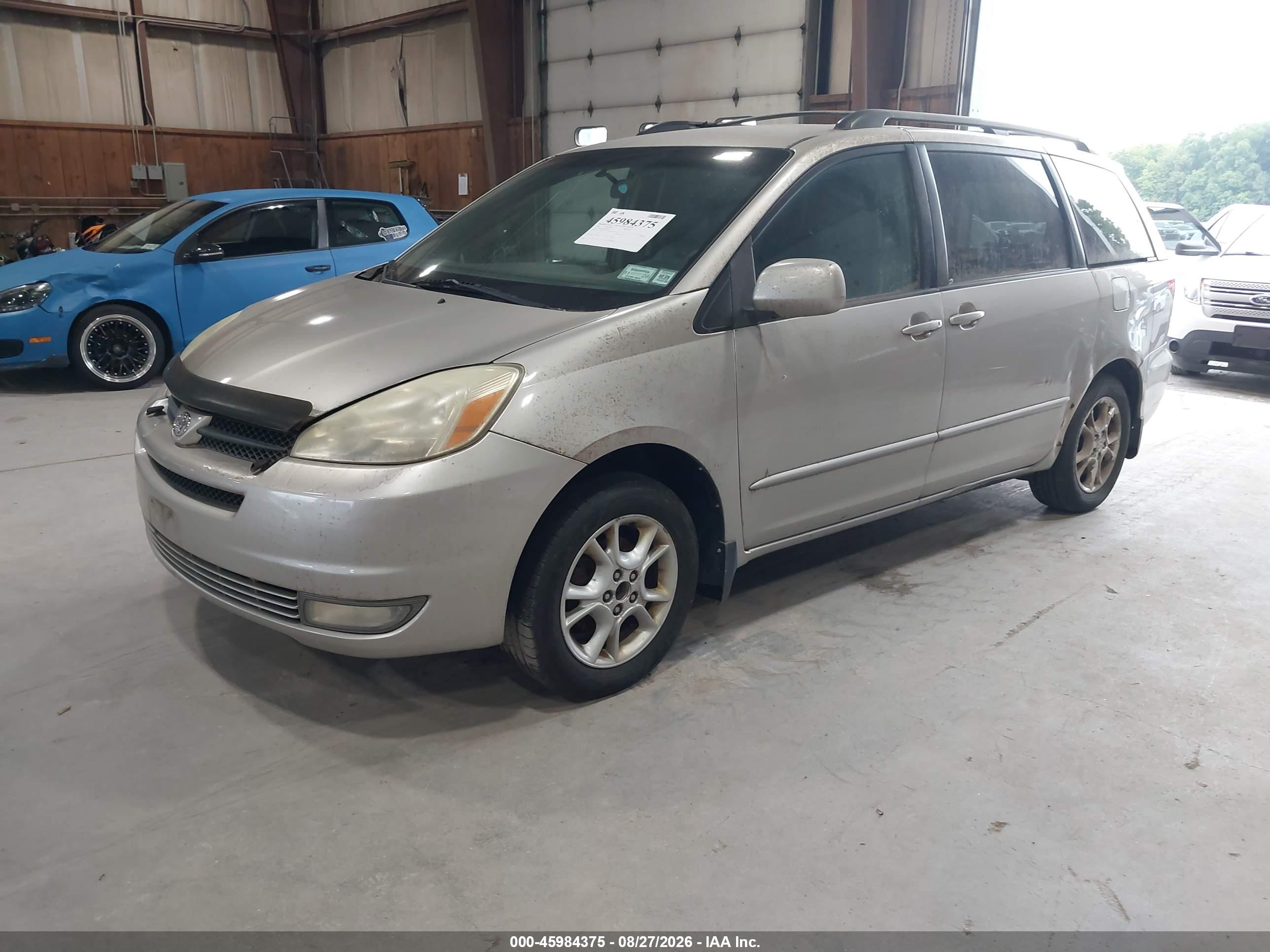2004 Toyota Sienna Xle Gray vin: 5TDZA22C94S195347
