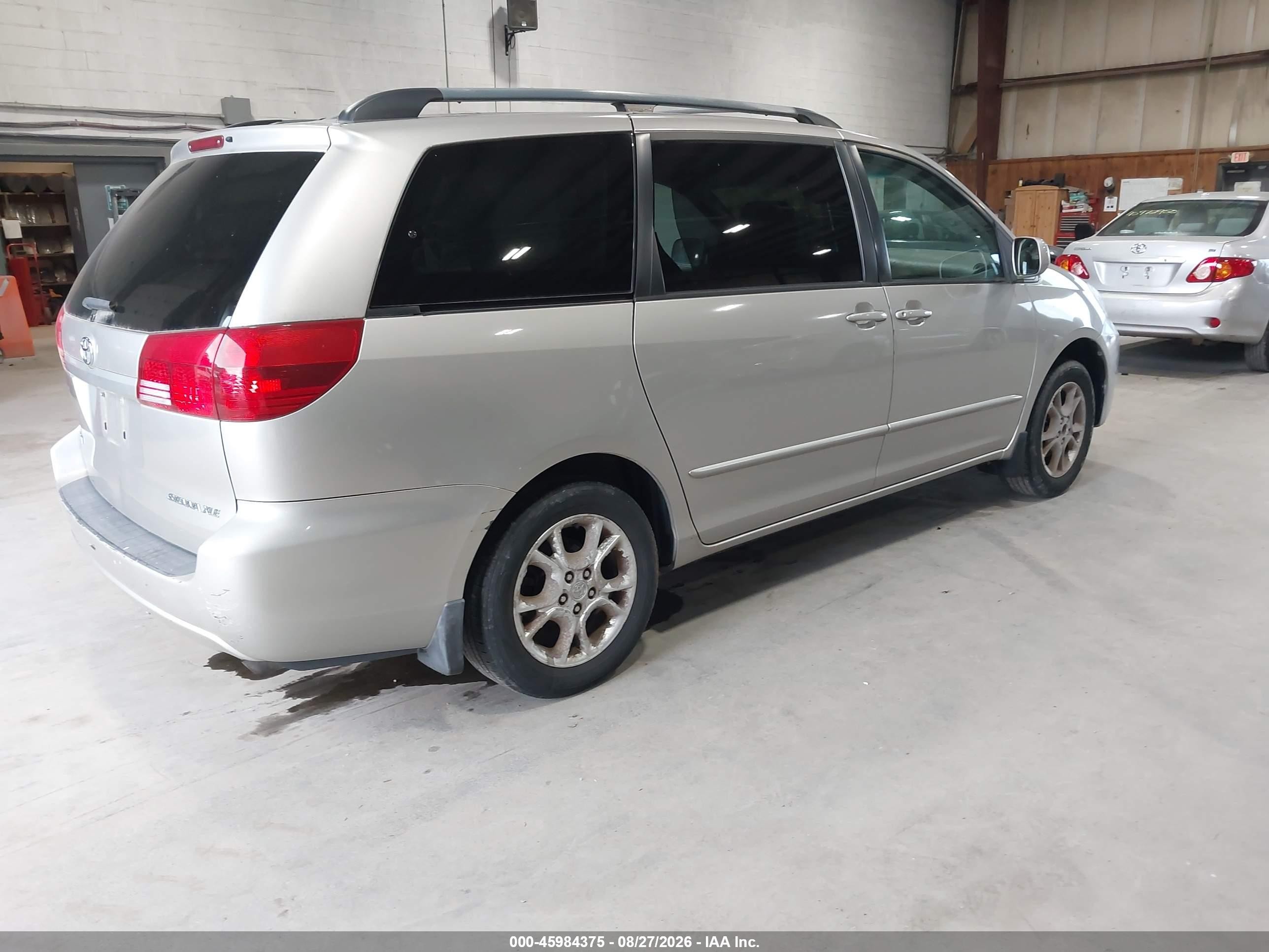 2004 Toyota Sienna Xle Gray vin: 5TDZA22C94S195347