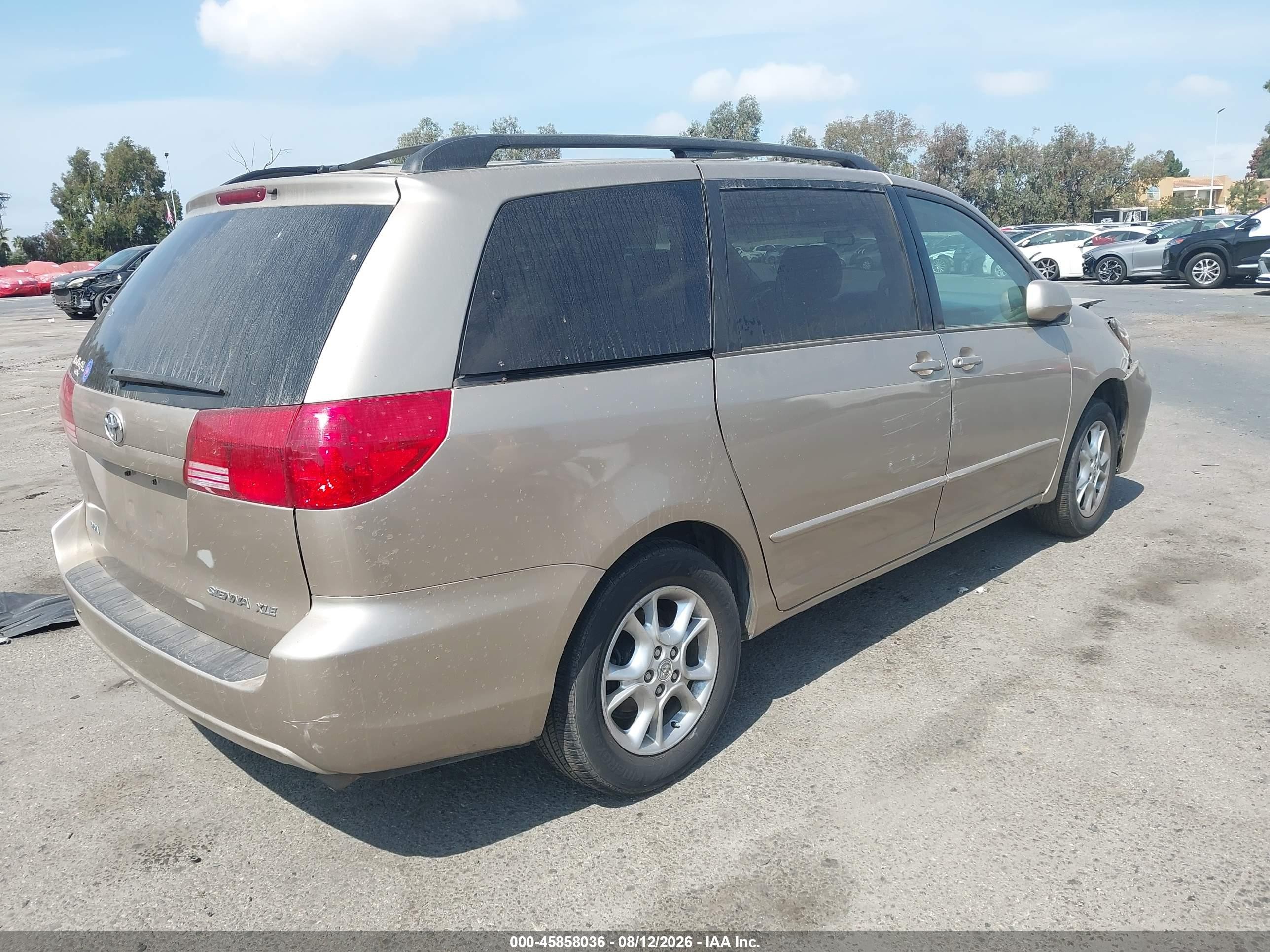 2005 Toyota Sienna Xle Gold vin: 5TDZA22C95S276009