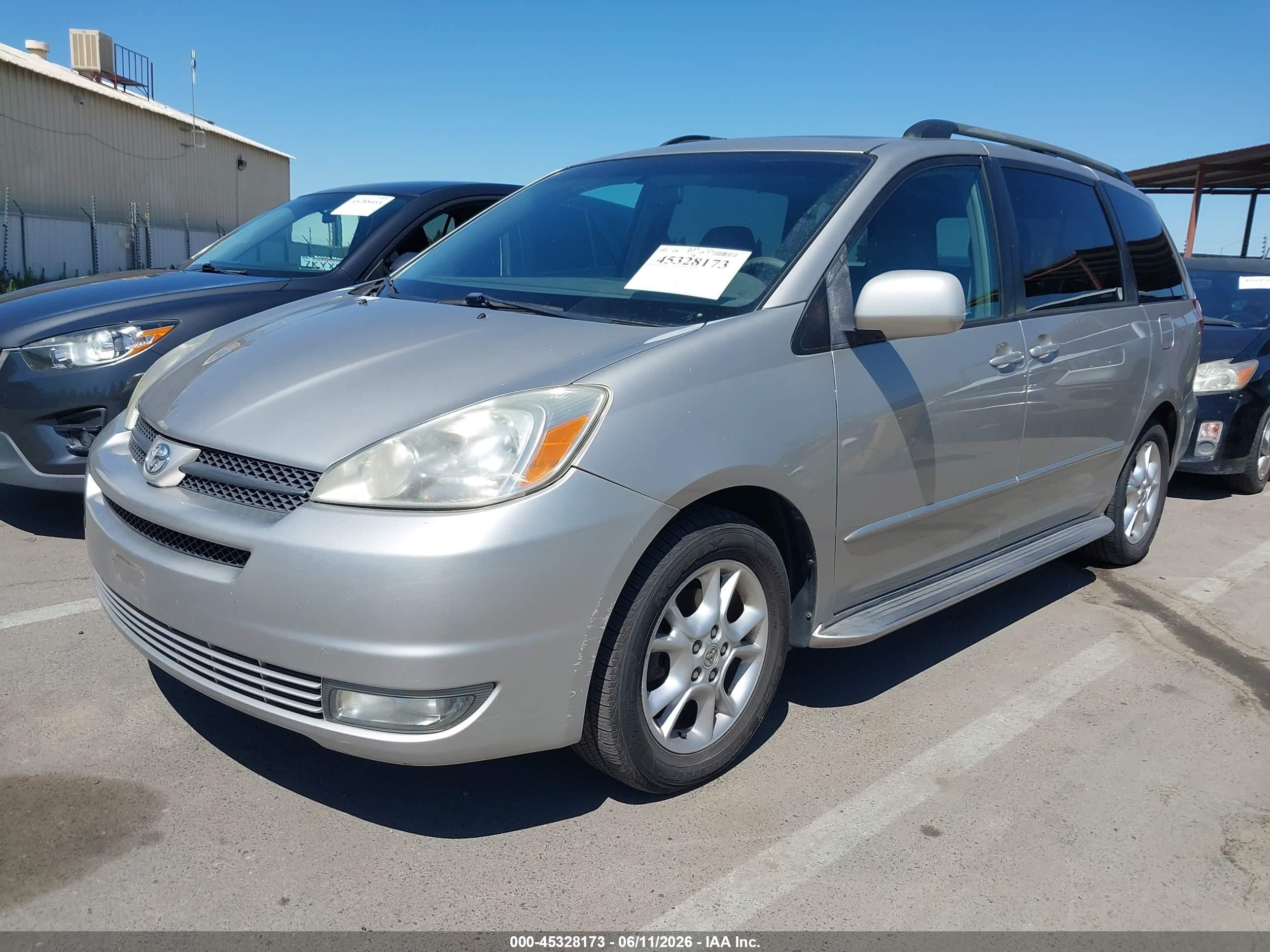 2005 Toyota Sienna Xle Silver vin: 5TDZA22C95S282408