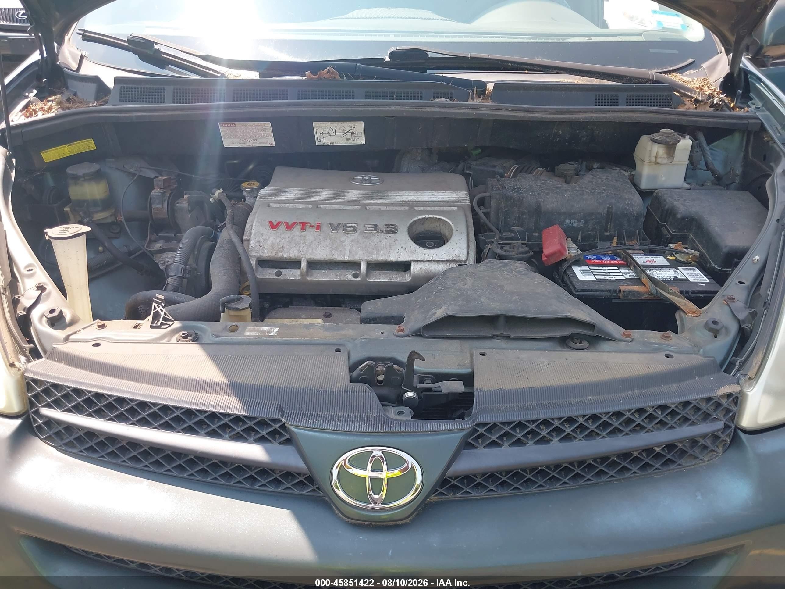 2005 Toyota Sienna Xle Green vin: 5TDZA22C95S384341