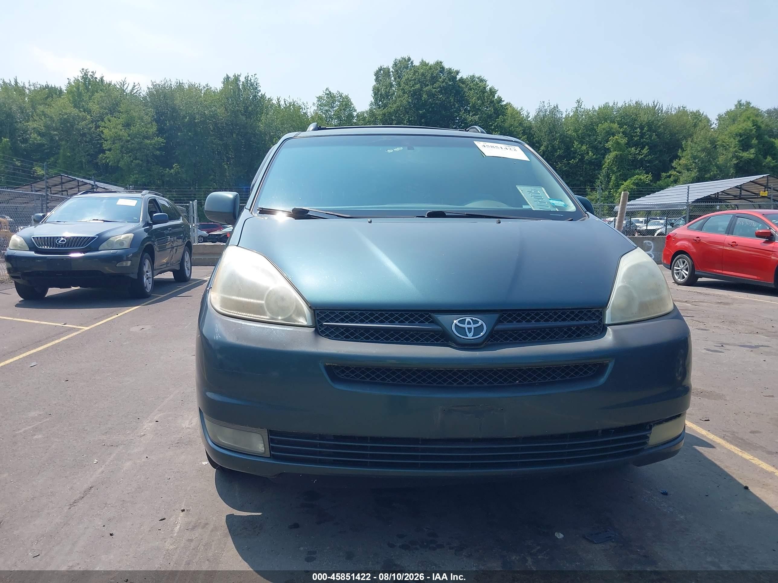2005 Toyota Sienna Xle Green vin: 5TDZA22C95S384341