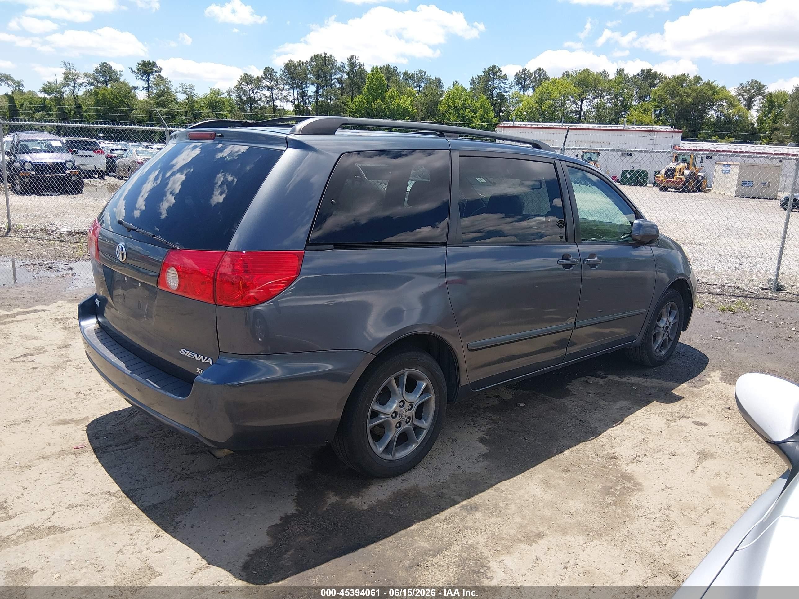 2006 Toyota Sienna Xle Gray vin: 5TDZA22C96S448752