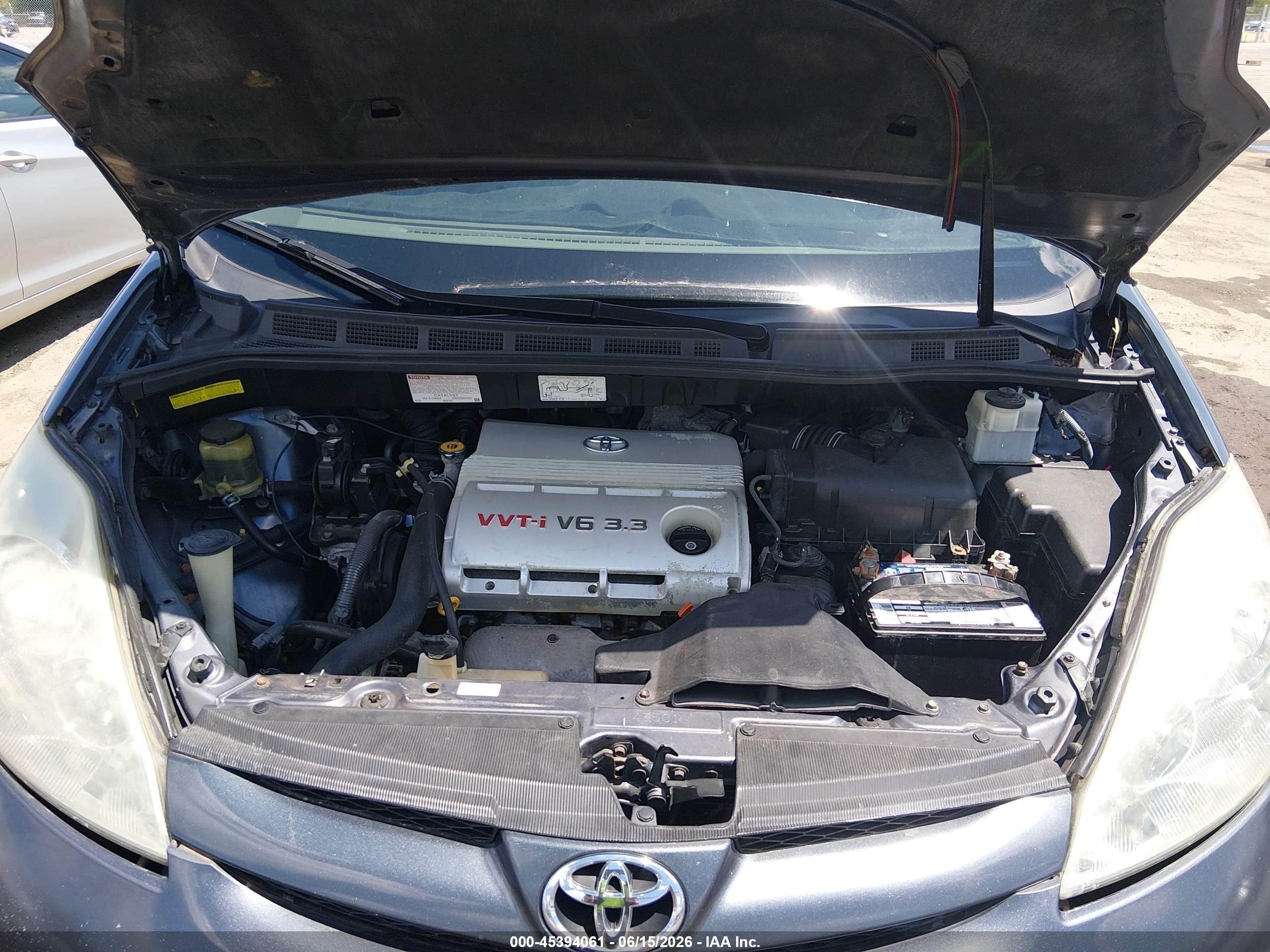2006 Toyota Sienna Xle Gray vin: 5TDZA22C96S448752