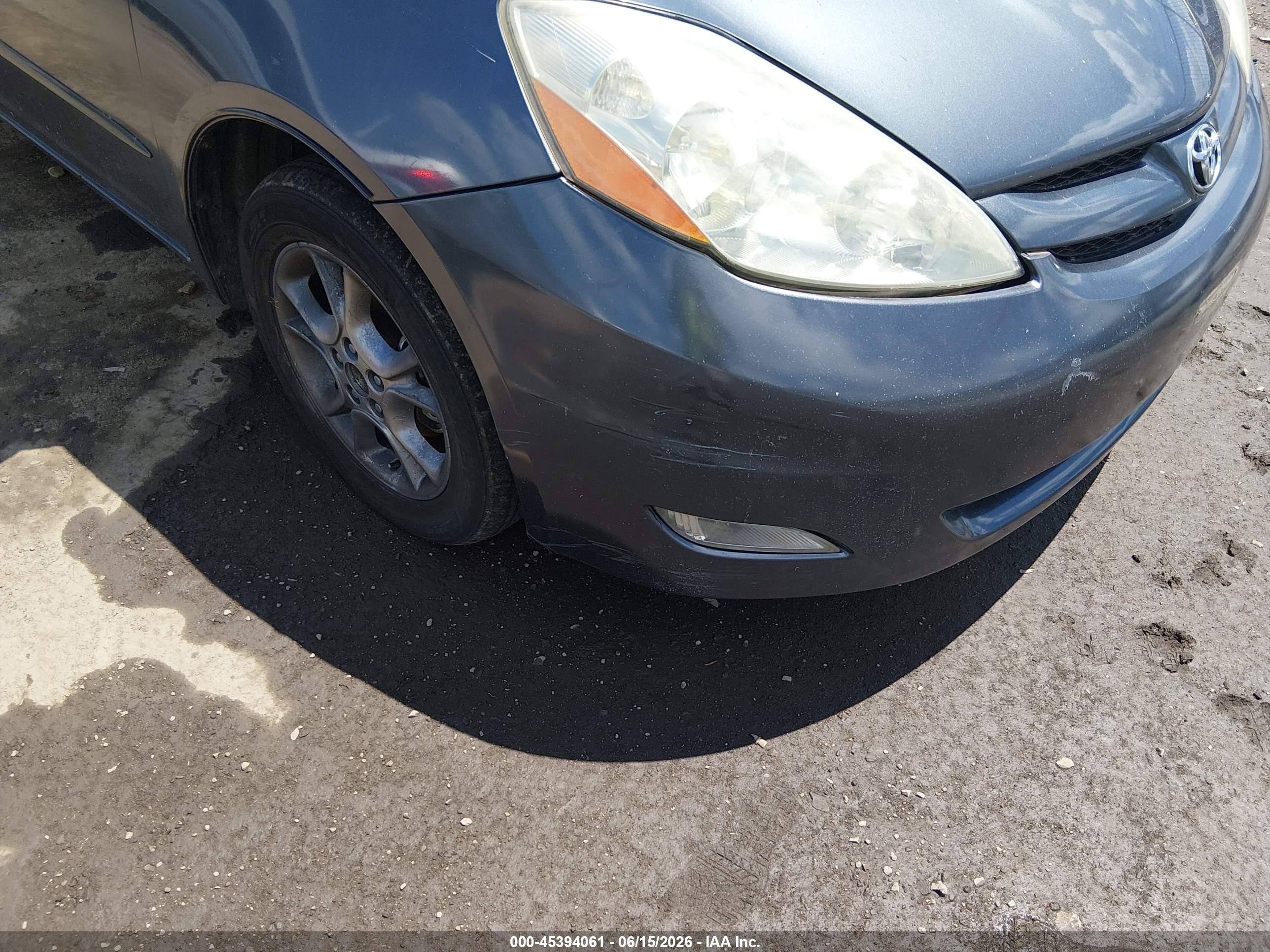 2006 Toyota Sienna Xle Gray vin: 5TDZA22C96S448752