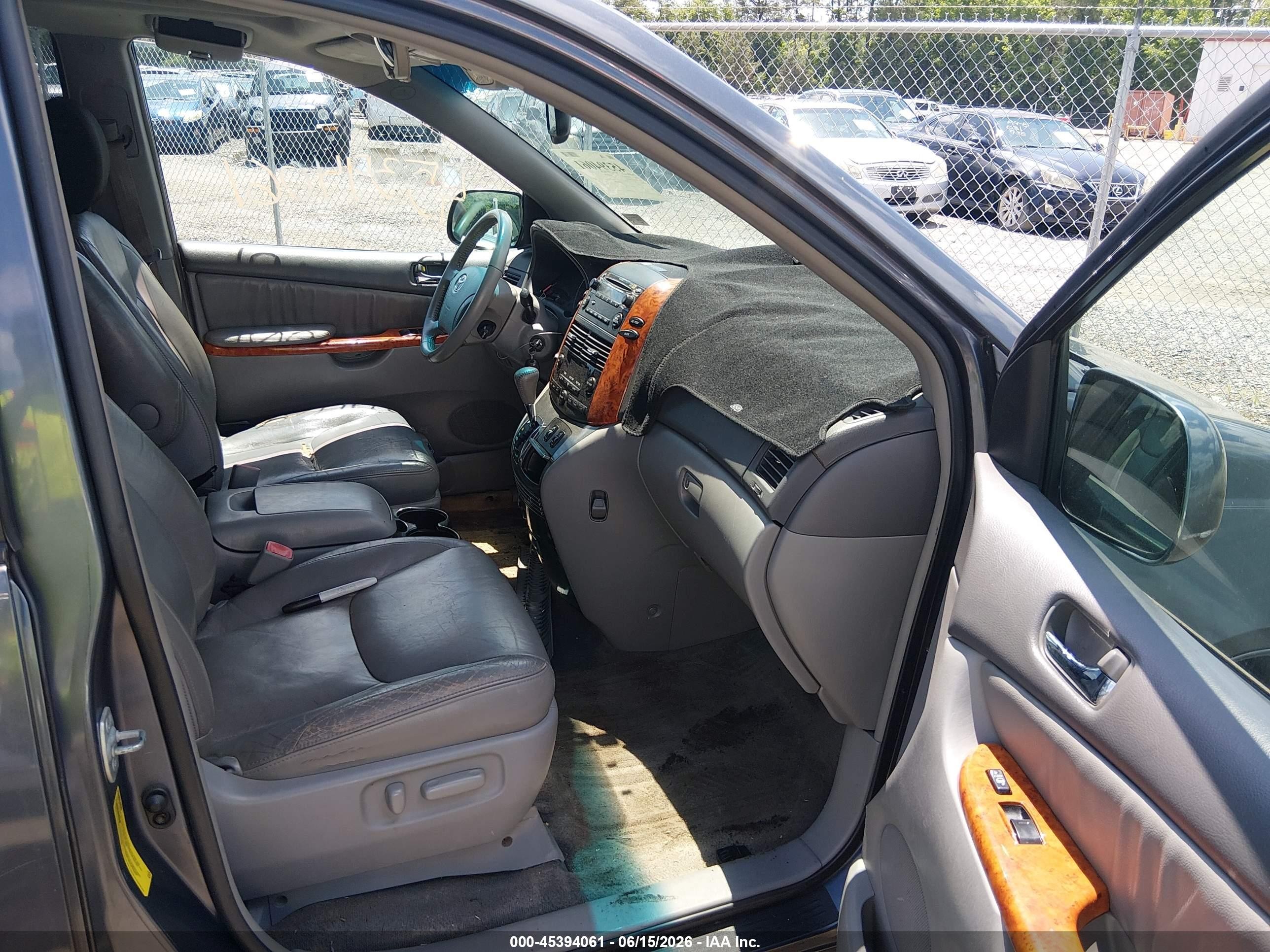 2006 Toyota Sienna Xle Gray vin: 5TDZA22C96S448752