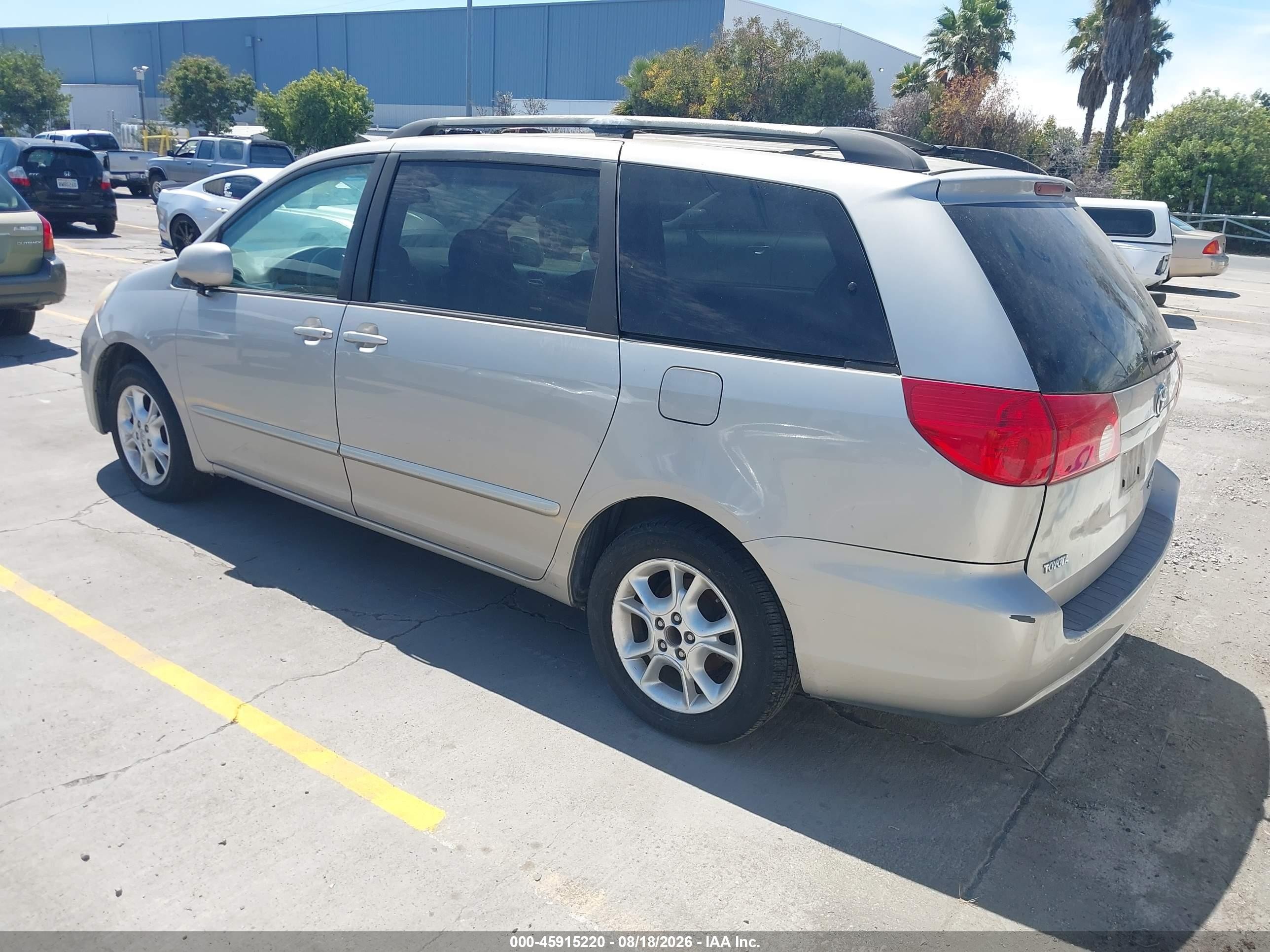 2006 Toyota Sienna Xle Серый vin: 5TDZA22C96S584895