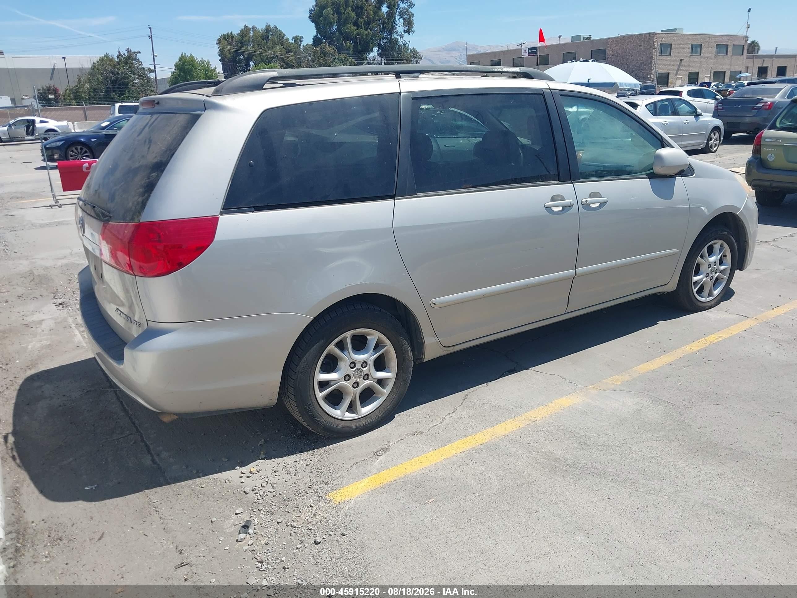 2006 Toyota Sienna Xle Серый vin: 5TDZA22C96S584895