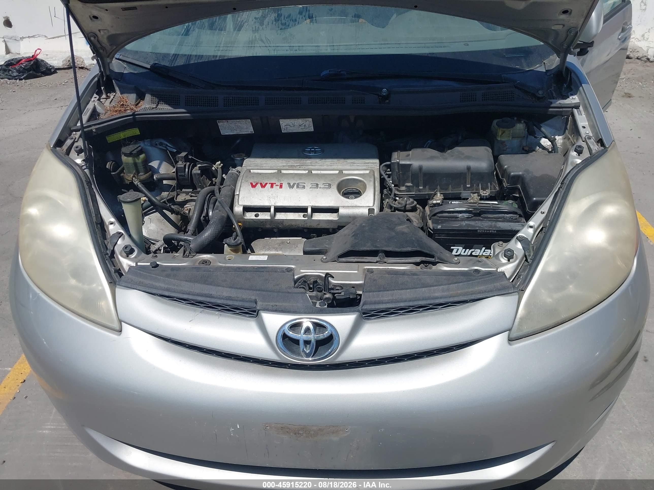 2006 Toyota Sienna Xle Серый vin: 5TDZA22C96S584895
