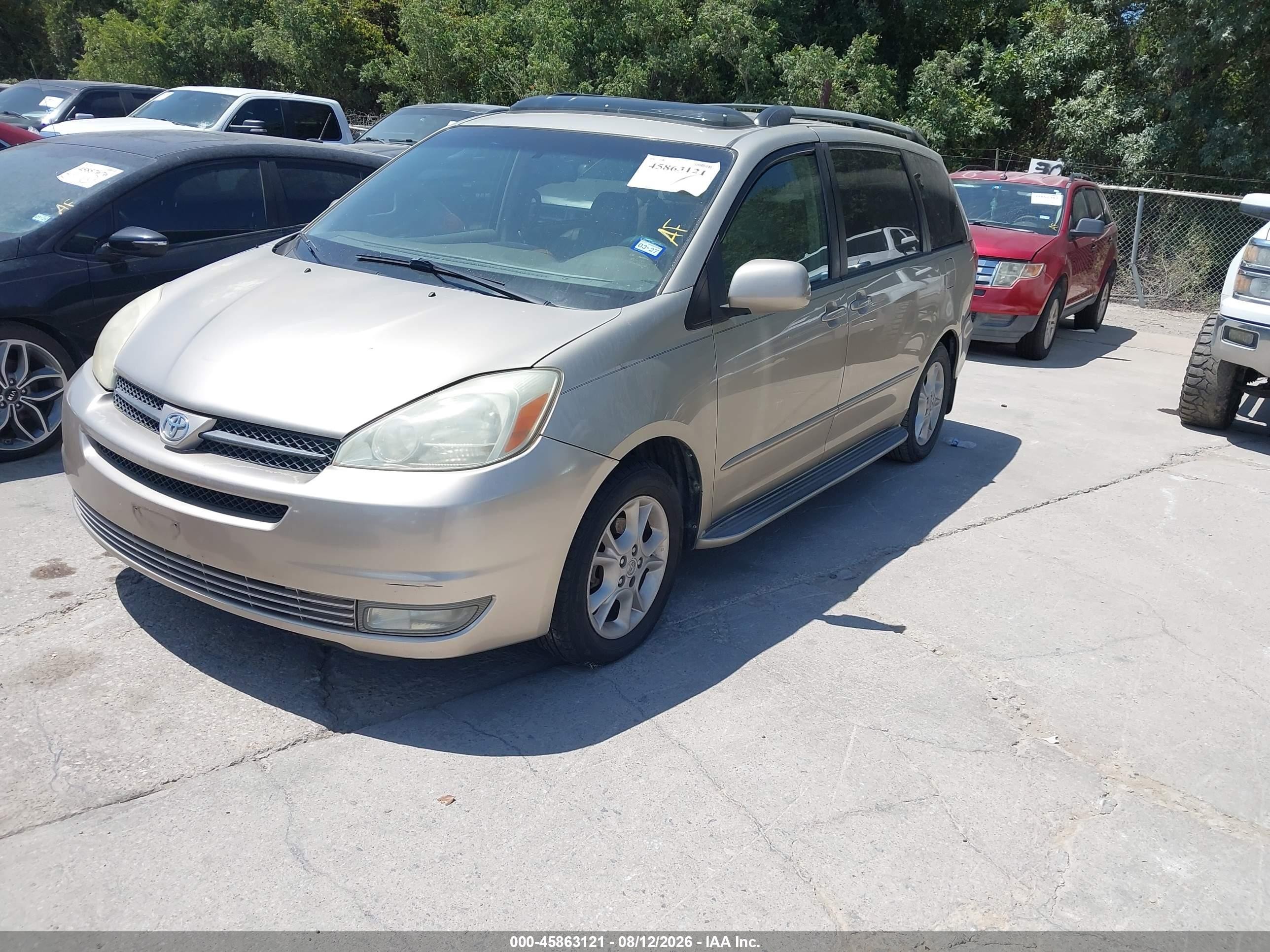 2004 Toyota Sienna Xle Champagne vin: 5TDZA22CX4S012926