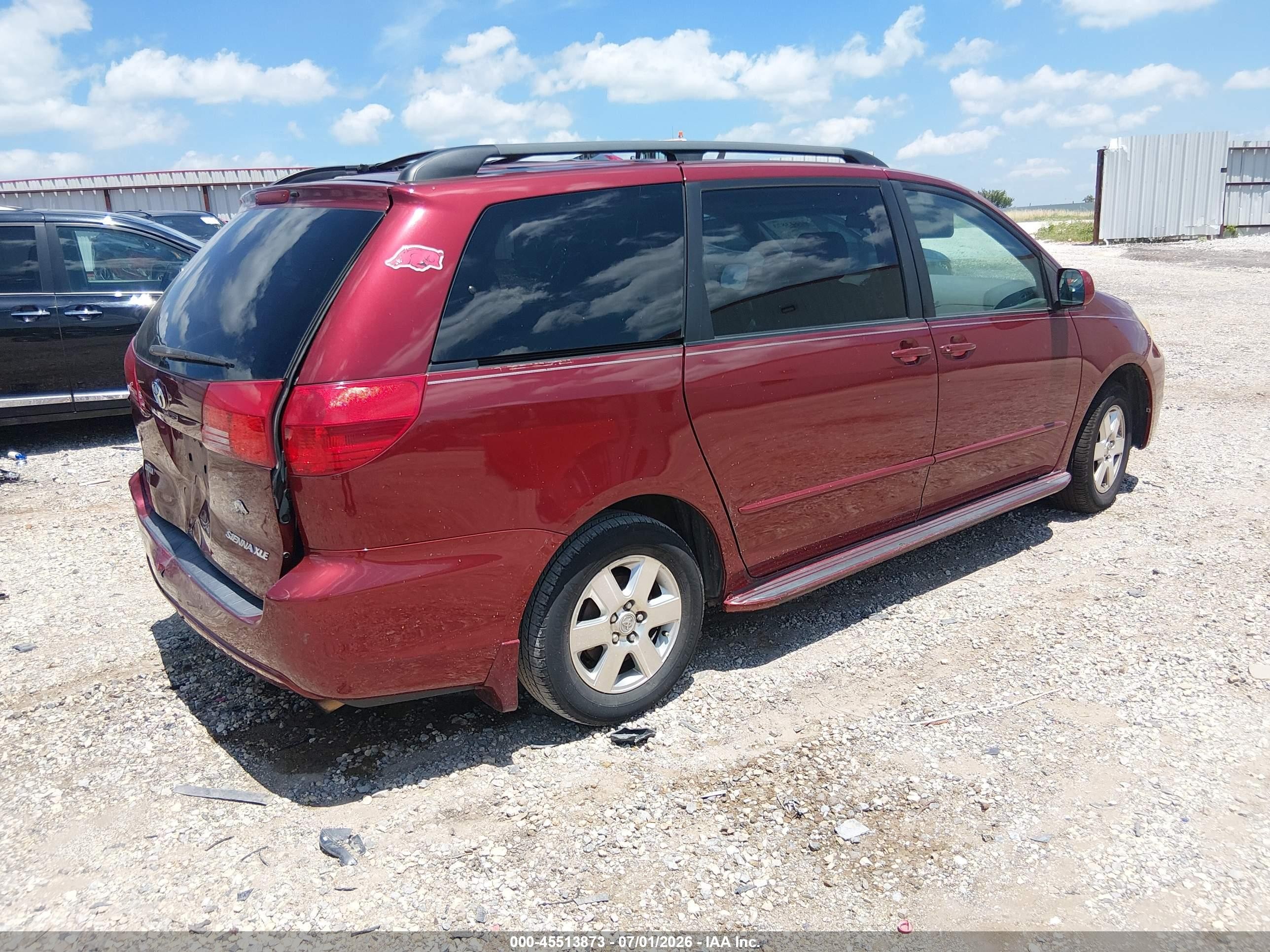 2004 Toyota Sienna Xle Burgundy vin: 5TDZA22CX4S033212