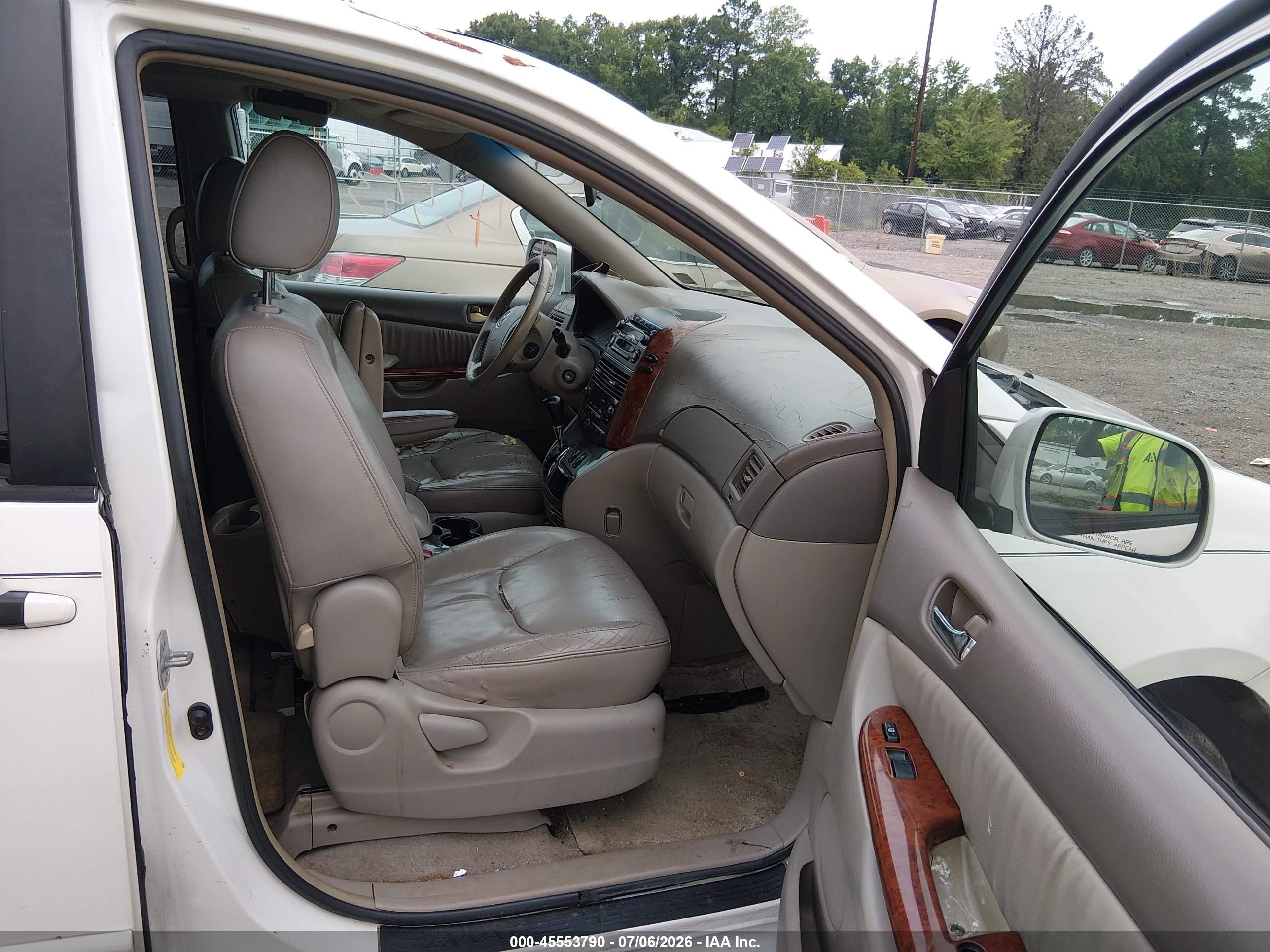 2004 Toyota Sienna Xle White vin: 5TDZA22CX4S070891