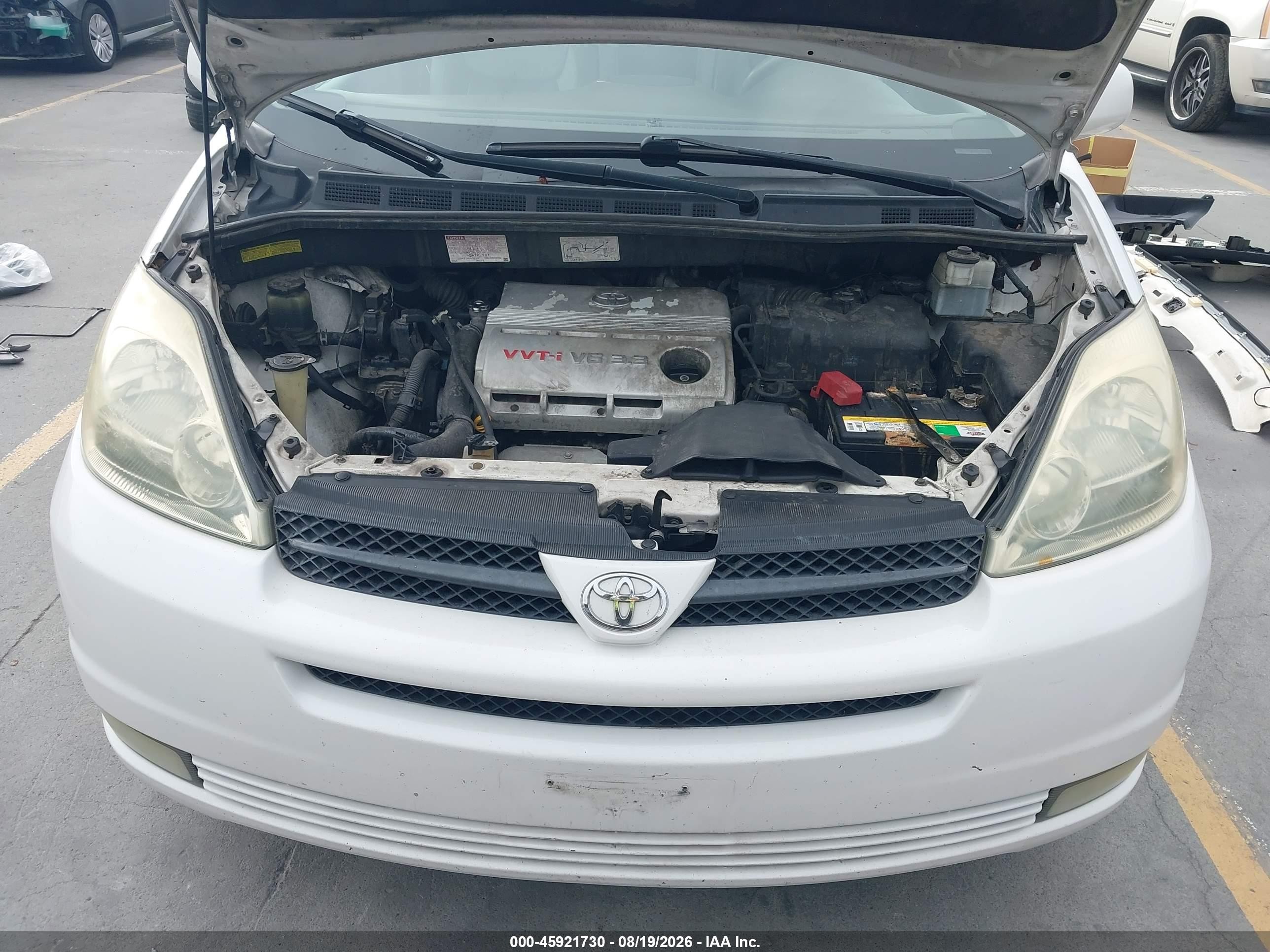 2004 Toyota Sienna Xle White vin: 5TDZA22CX4S175205