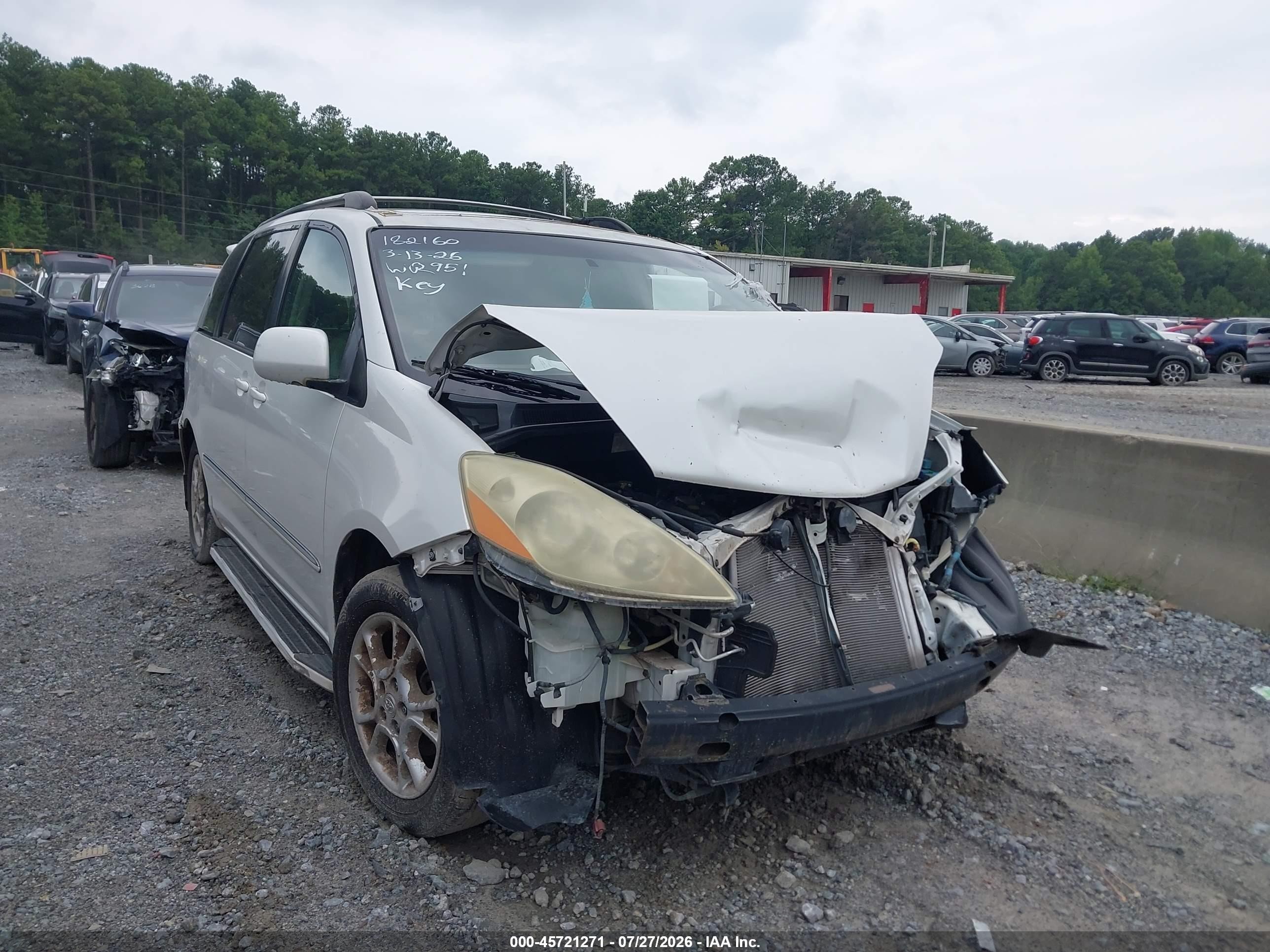 2006 Toyota Sienna Xle Limited White vin: 5TDZA22CX6S533910