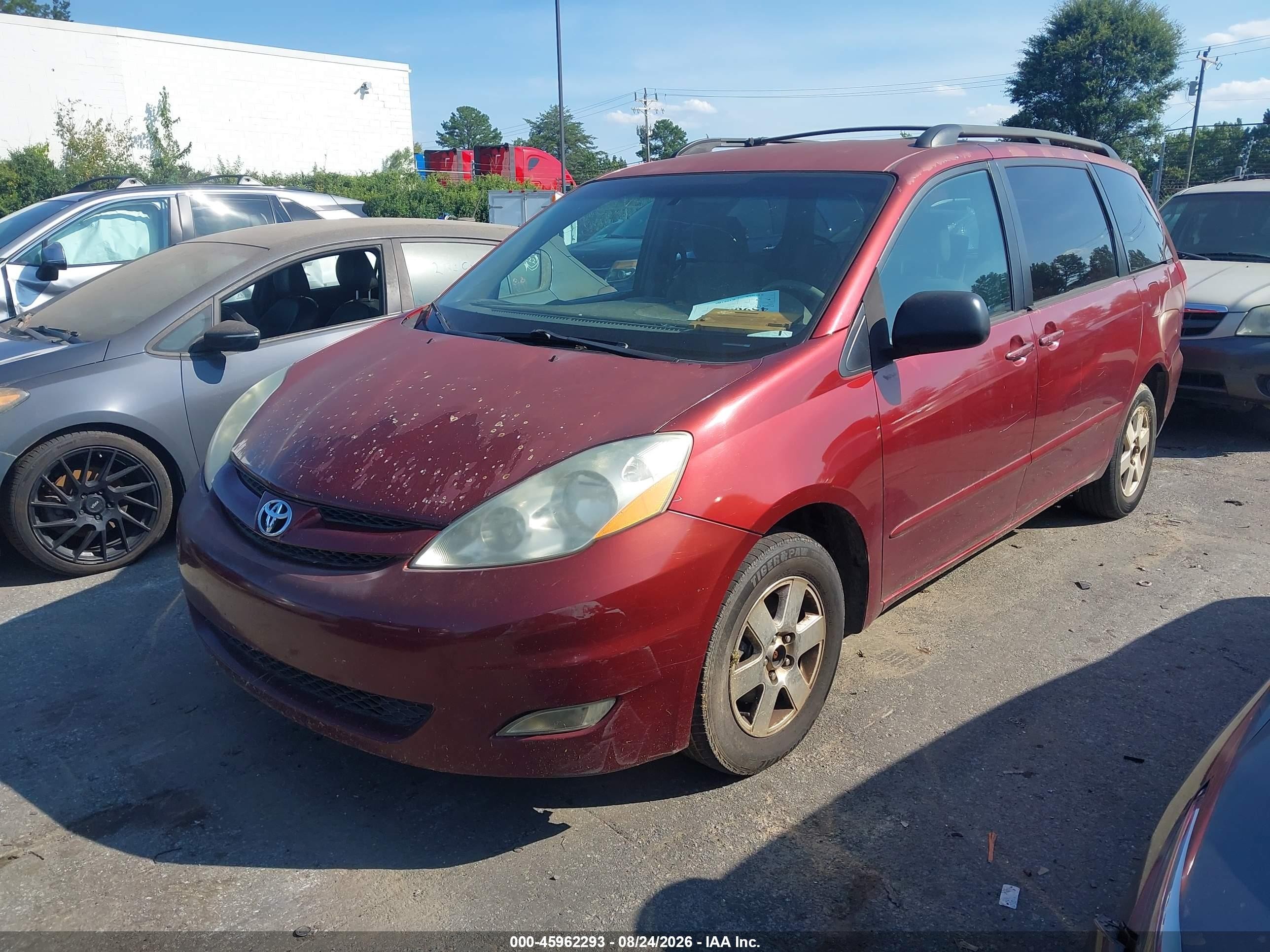 2006 Toyota Sienna Xle Burgundy vin: 5TDZA22CX6S569404