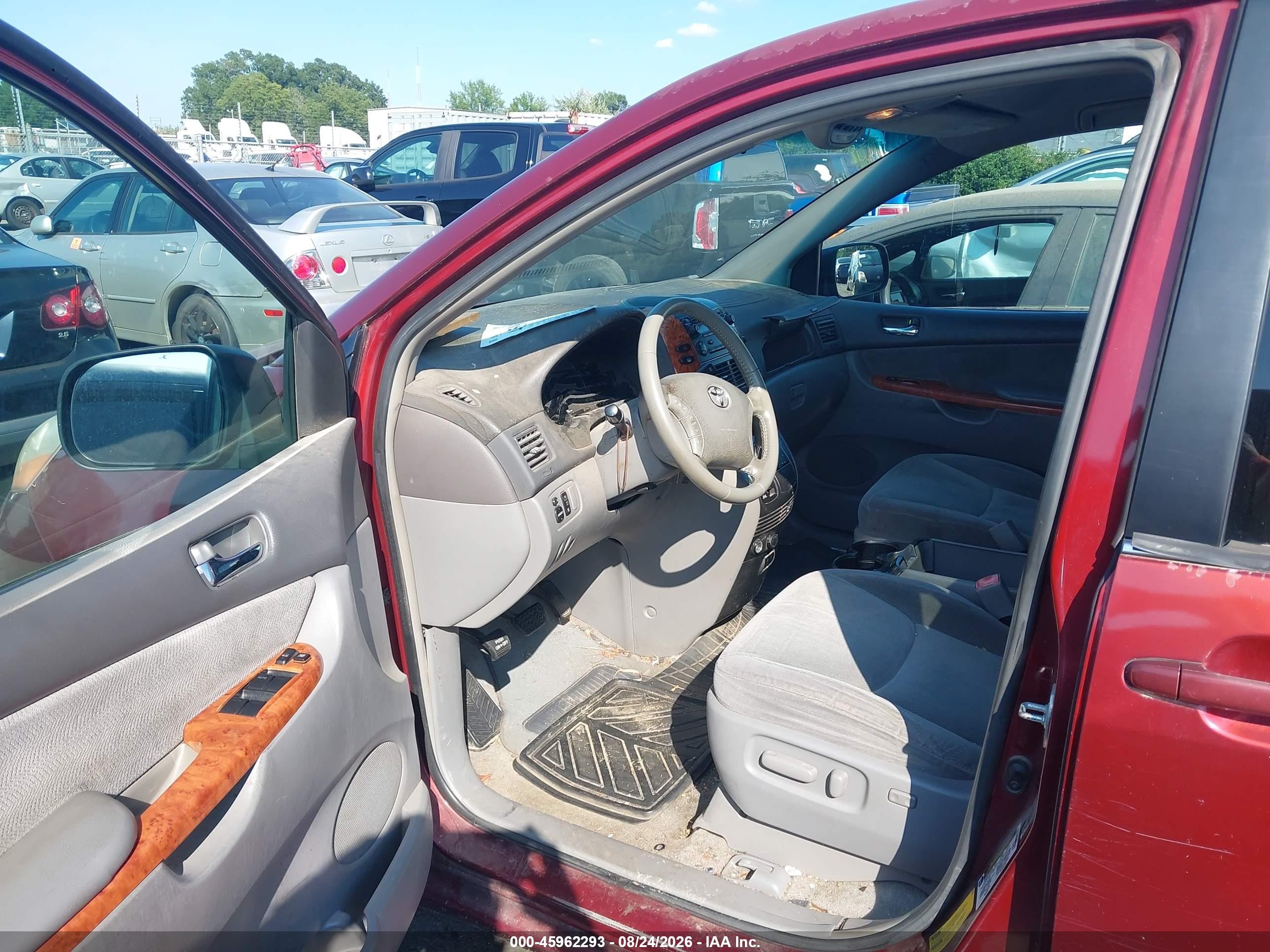 2006 Toyota Sienna Xle Burgundy vin: 5TDZA22CX6S569404