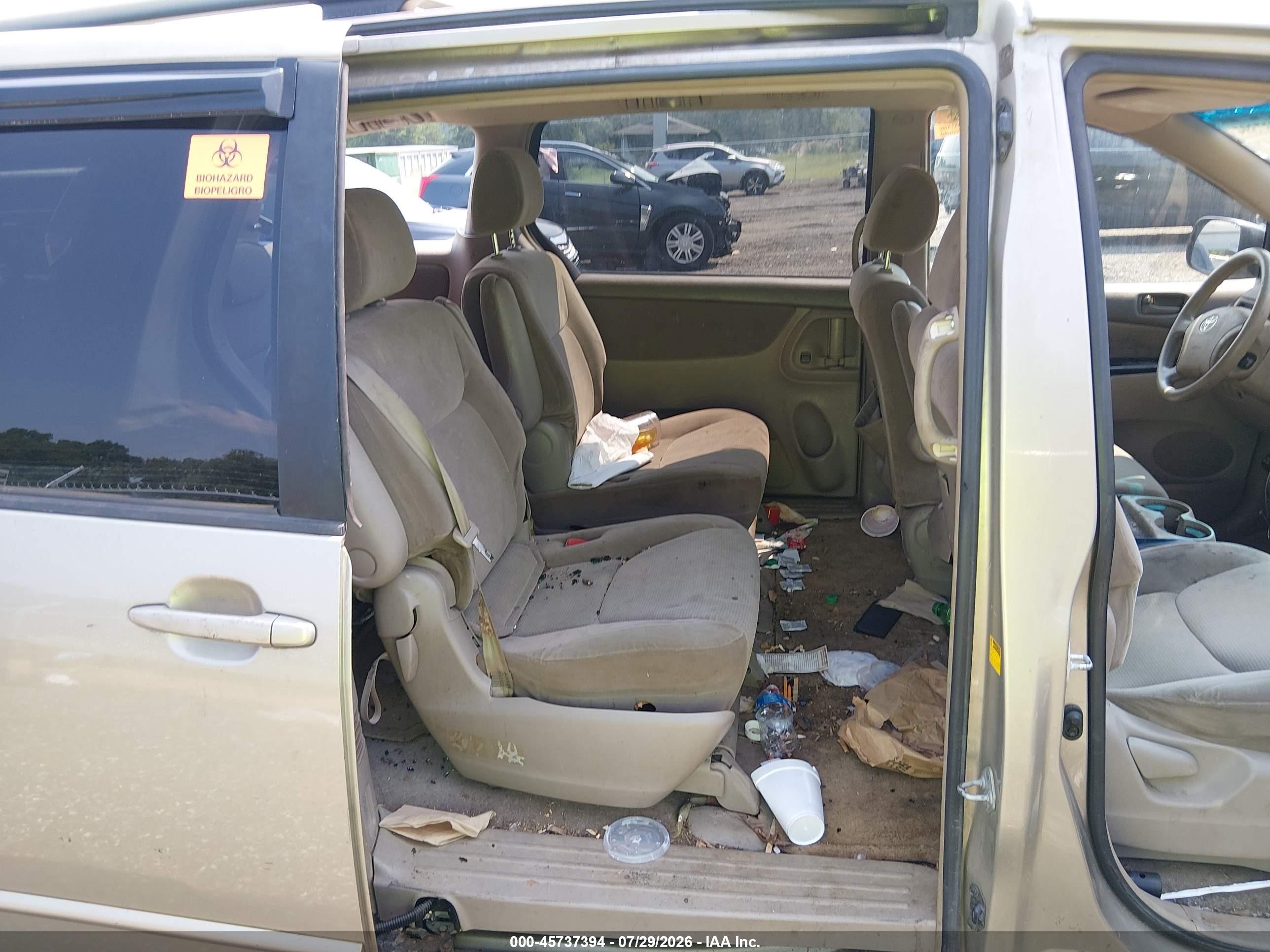 2004 Toyota Sienna Le Gold vin: 5TDZA23C04S019236