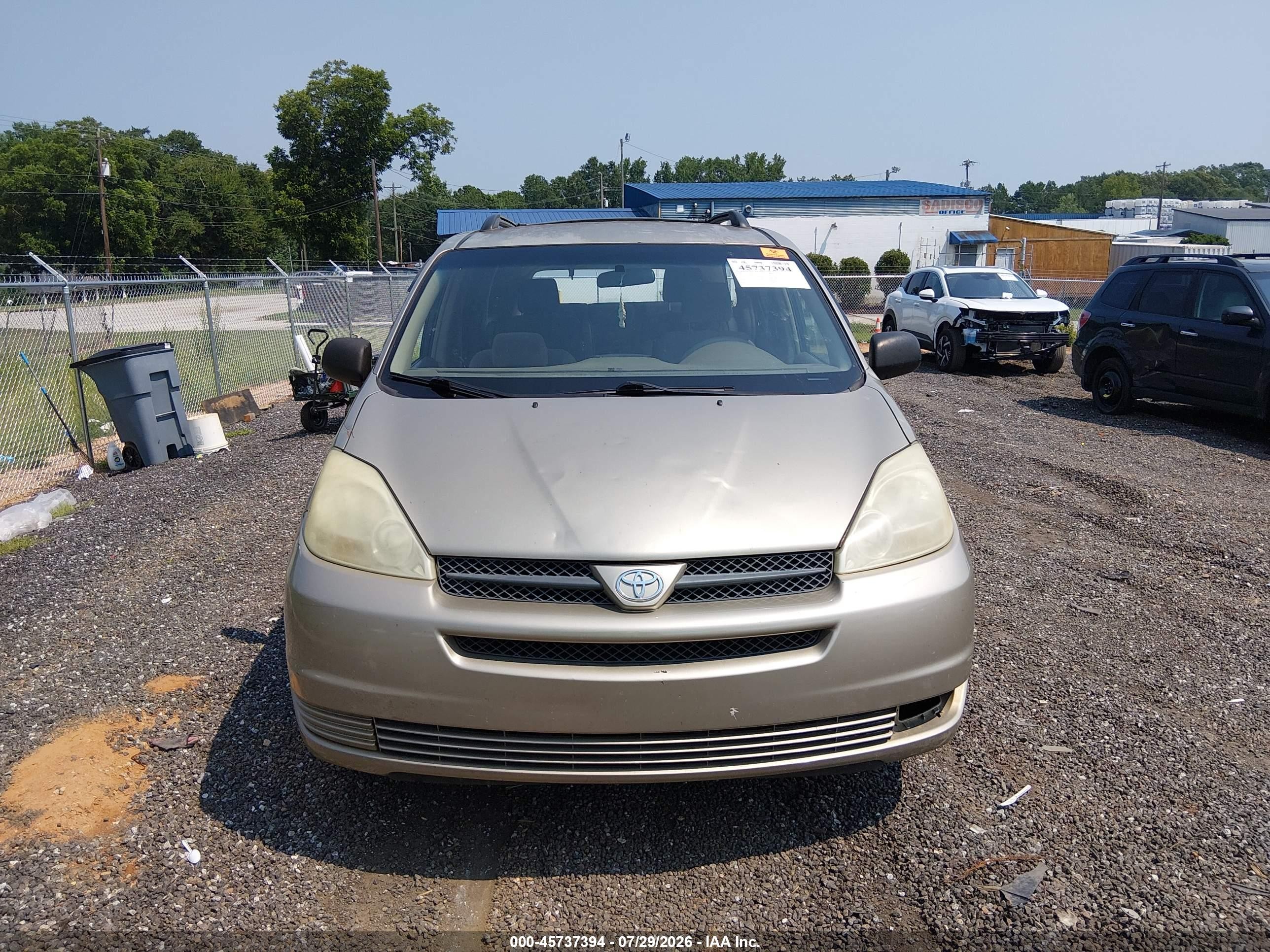 2004 Toyota Sienna Le Gold vin: 5TDZA23C04S019236