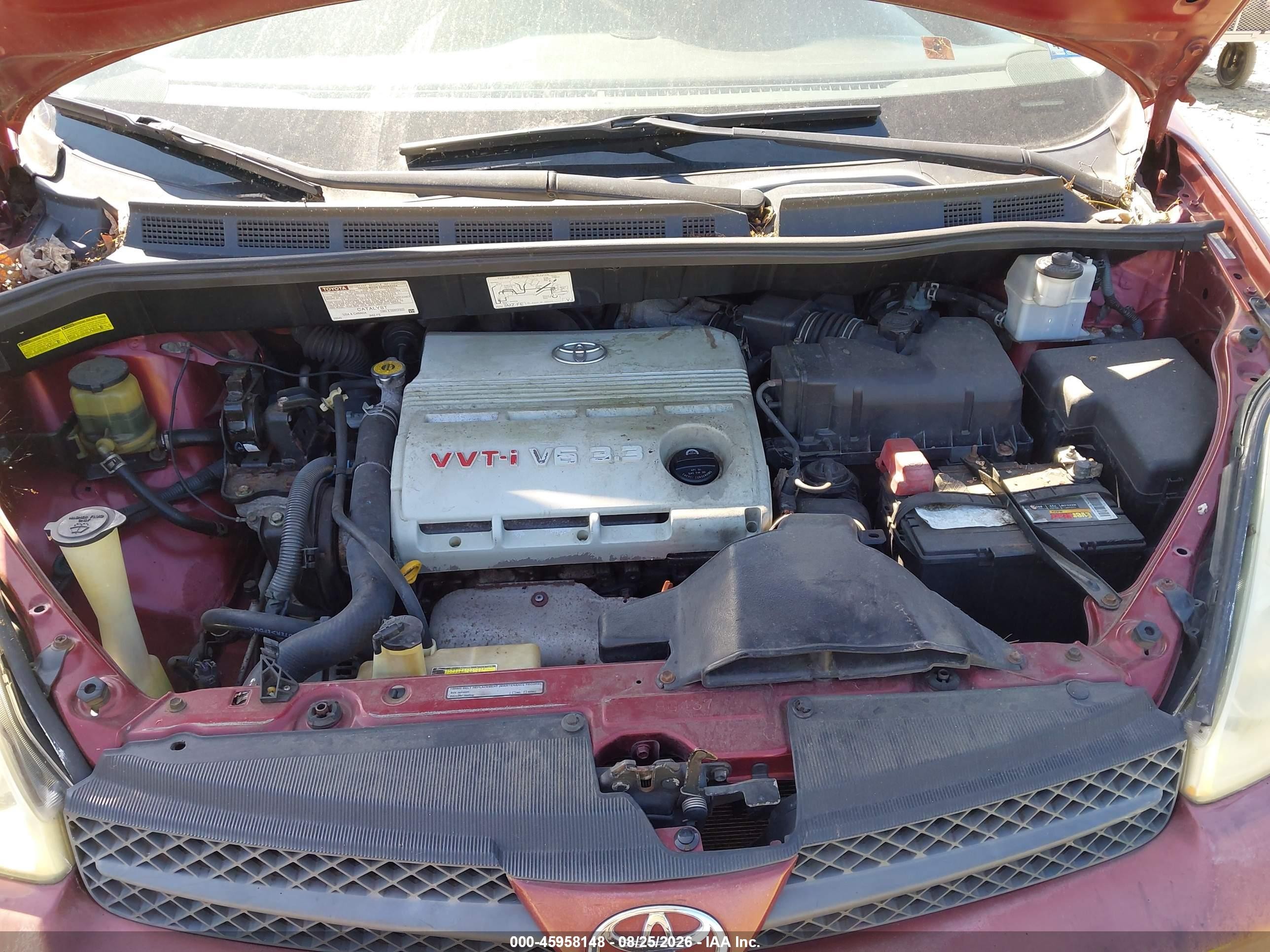 2004 Toyota Sienna Le Maroon vin: 5TDZA23C04S087231