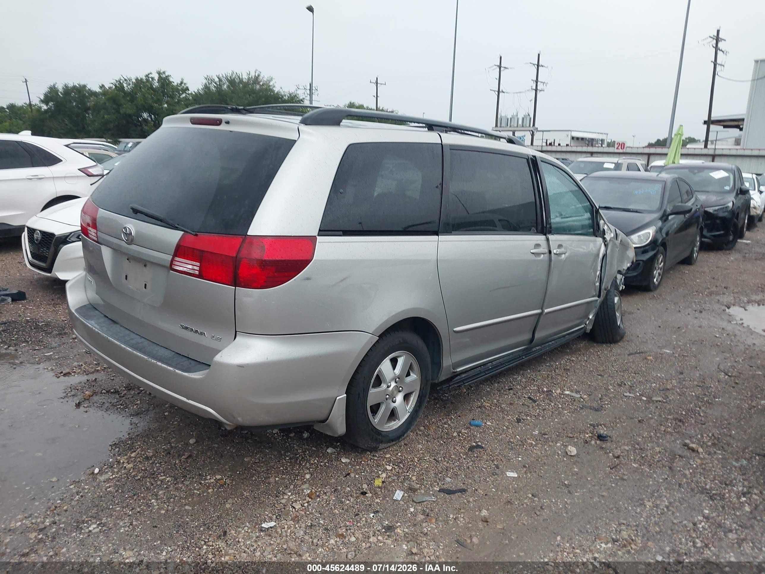 2004 Toyota Sienna Le Желто-коричневый vin: 5TDZA23C04S156547