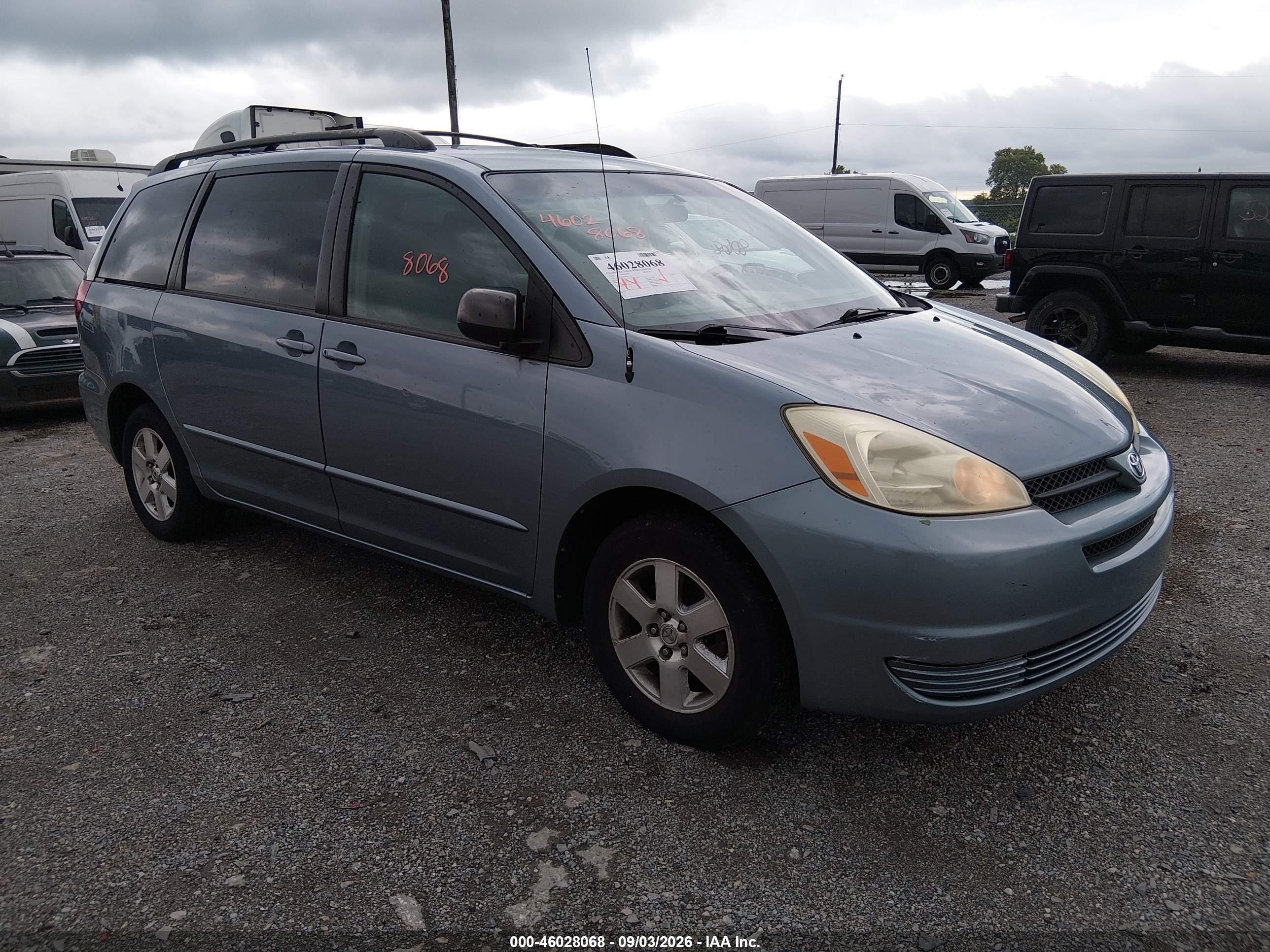2004 Toyota Sienna Le Blue vin: 5TDZA23C04S157195