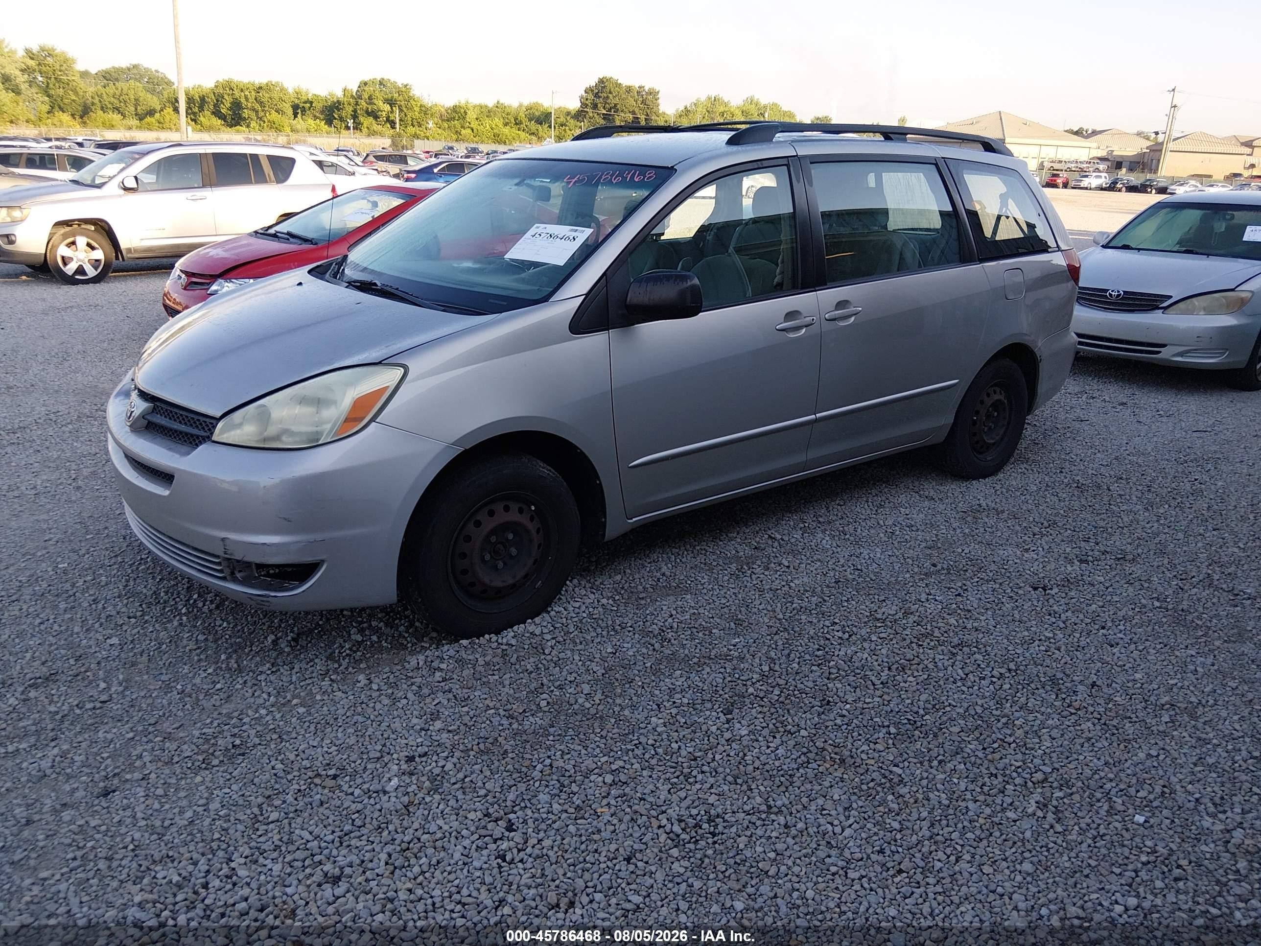 2004 Toyota Sienna Ce Silver vin: 5TDZA23C04S194487