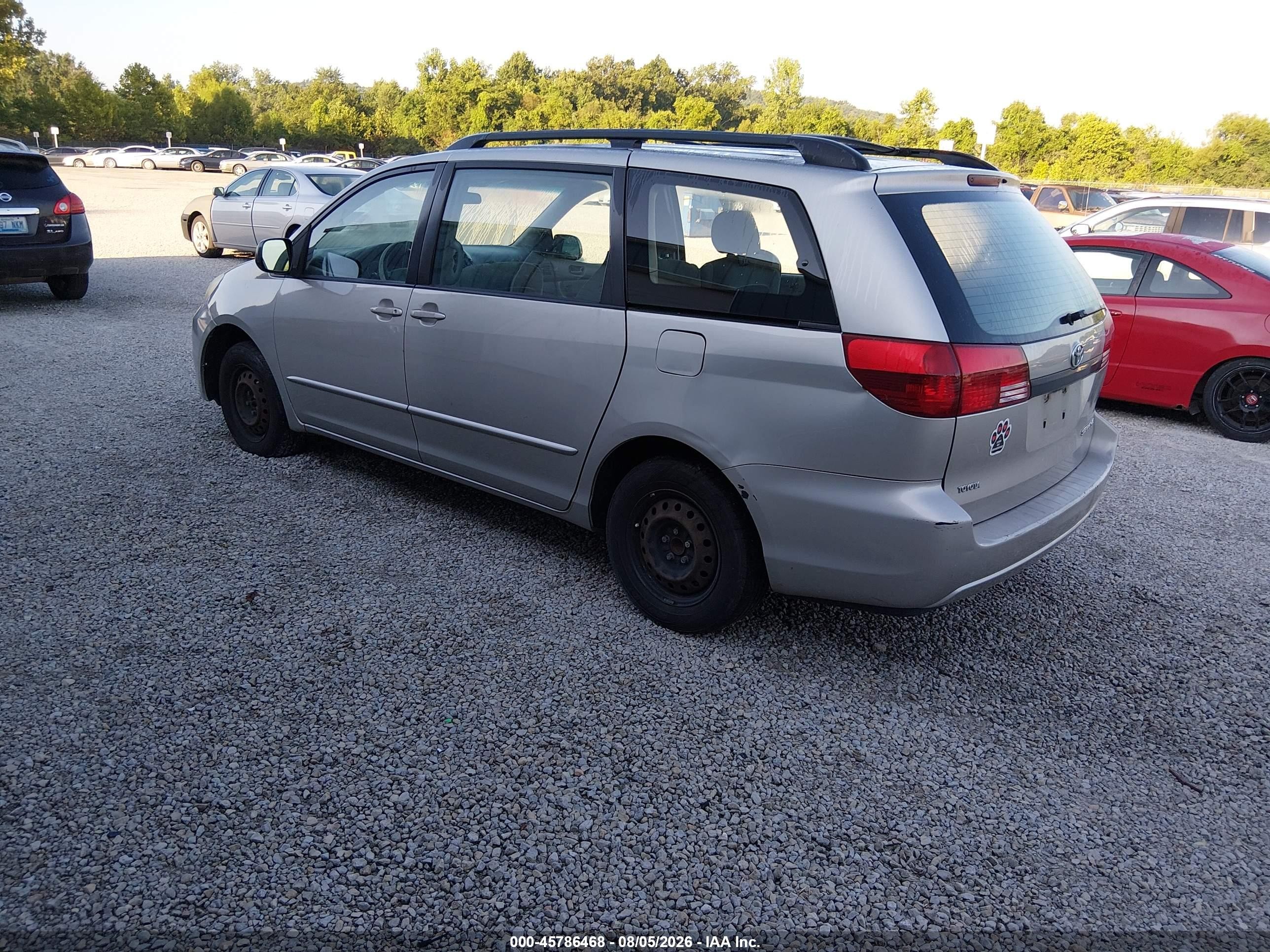 2004 Toyota Sienna Ce Silver vin: 5TDZA23C04S194487