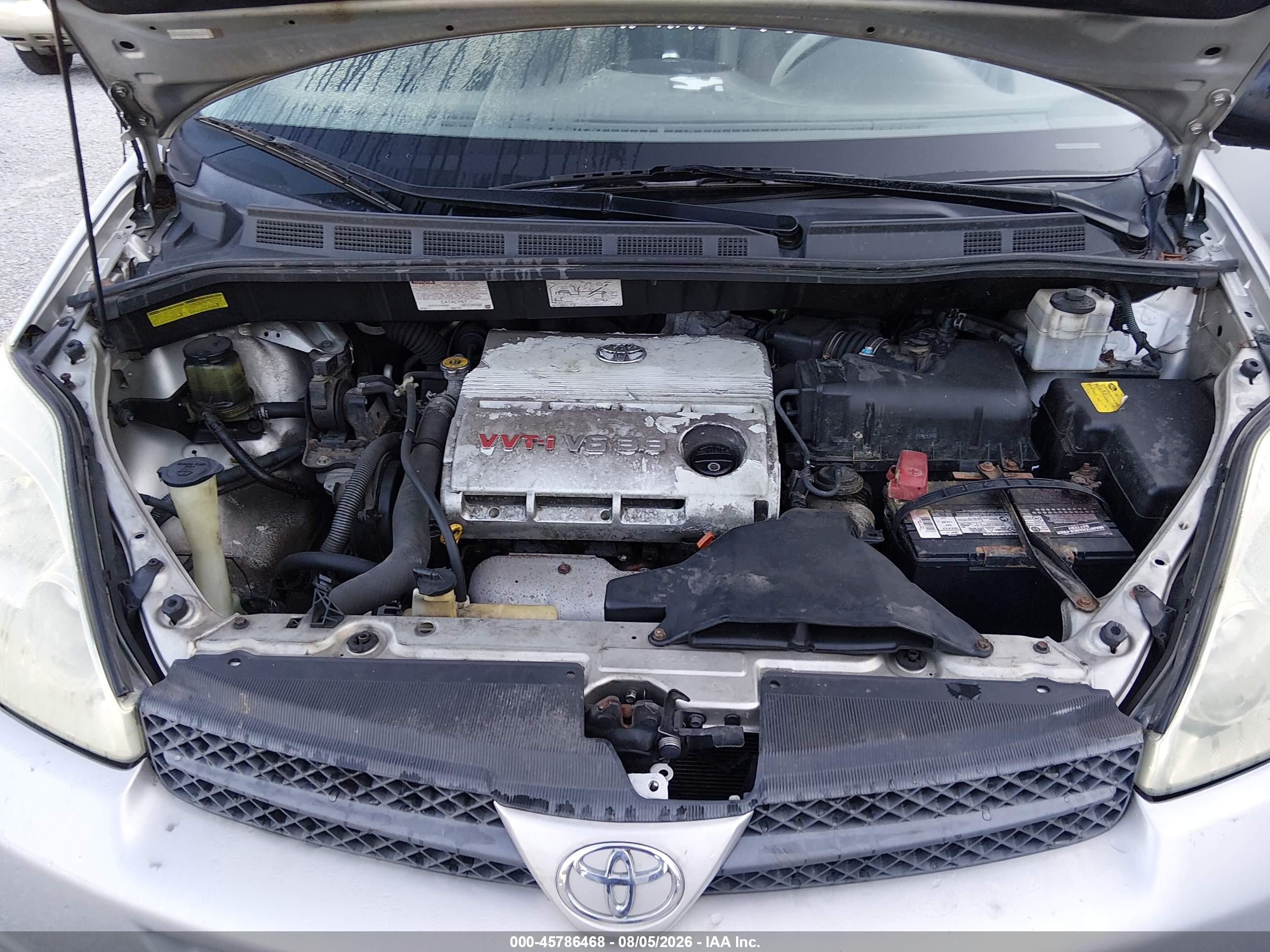 2004 Toyota Sienna Ce Silver vin: 5TDZA23C04S194487