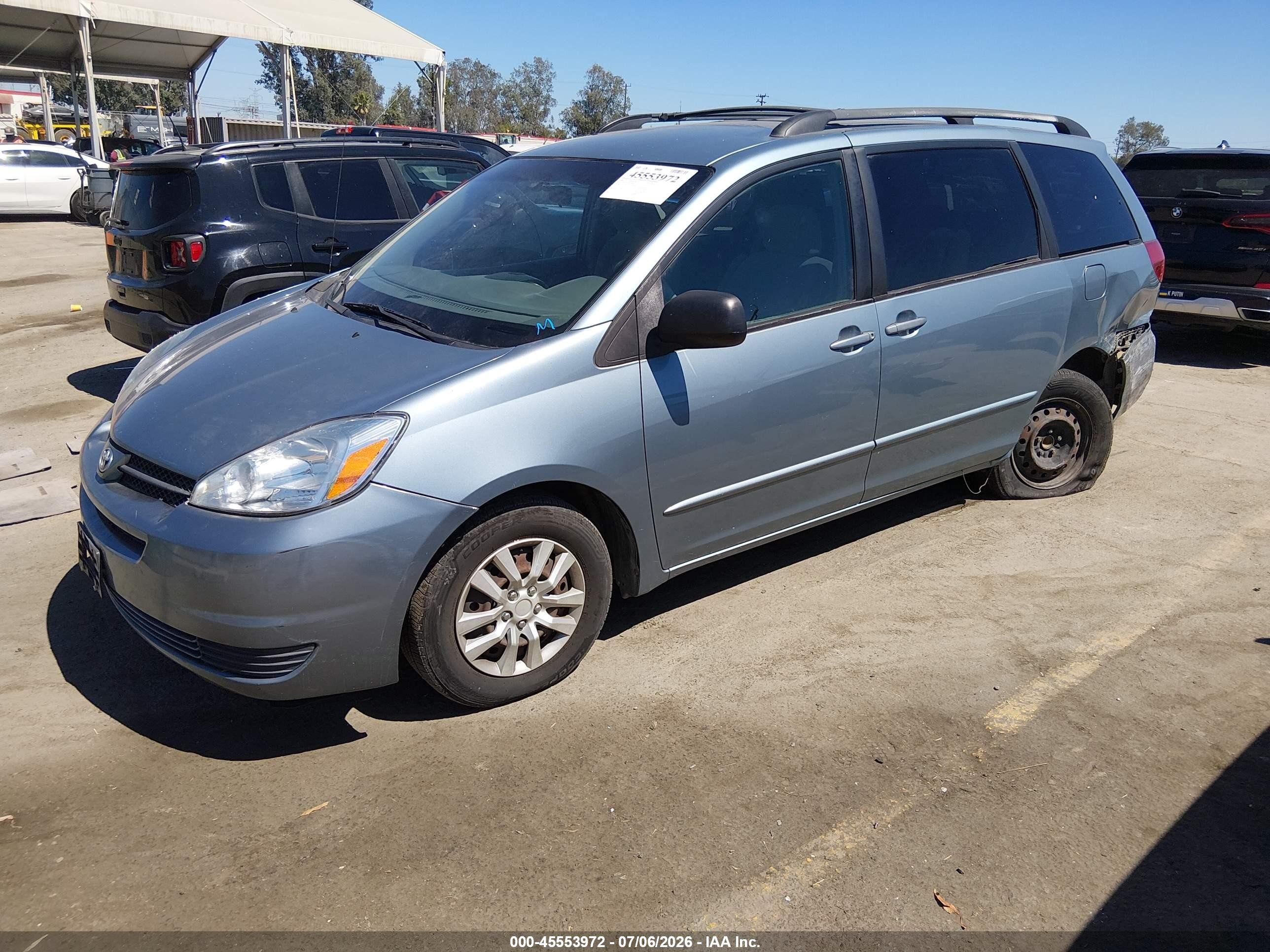 2005 Toyota Sienna Le Синий vin: 5TDZA23C05S222998