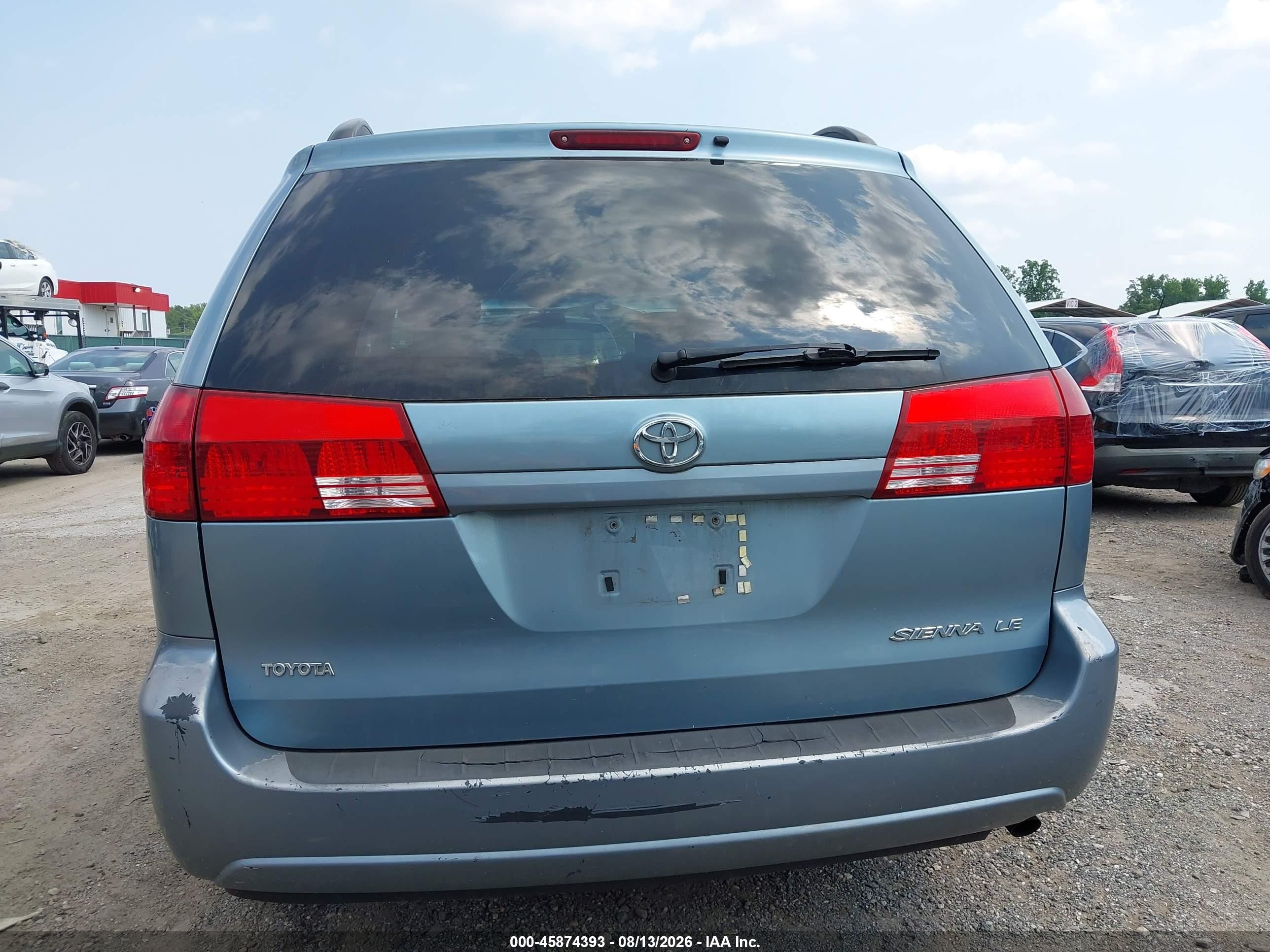 2005 Toyota Sienna Le Light Blue vin: 5TDZA23C05S349220