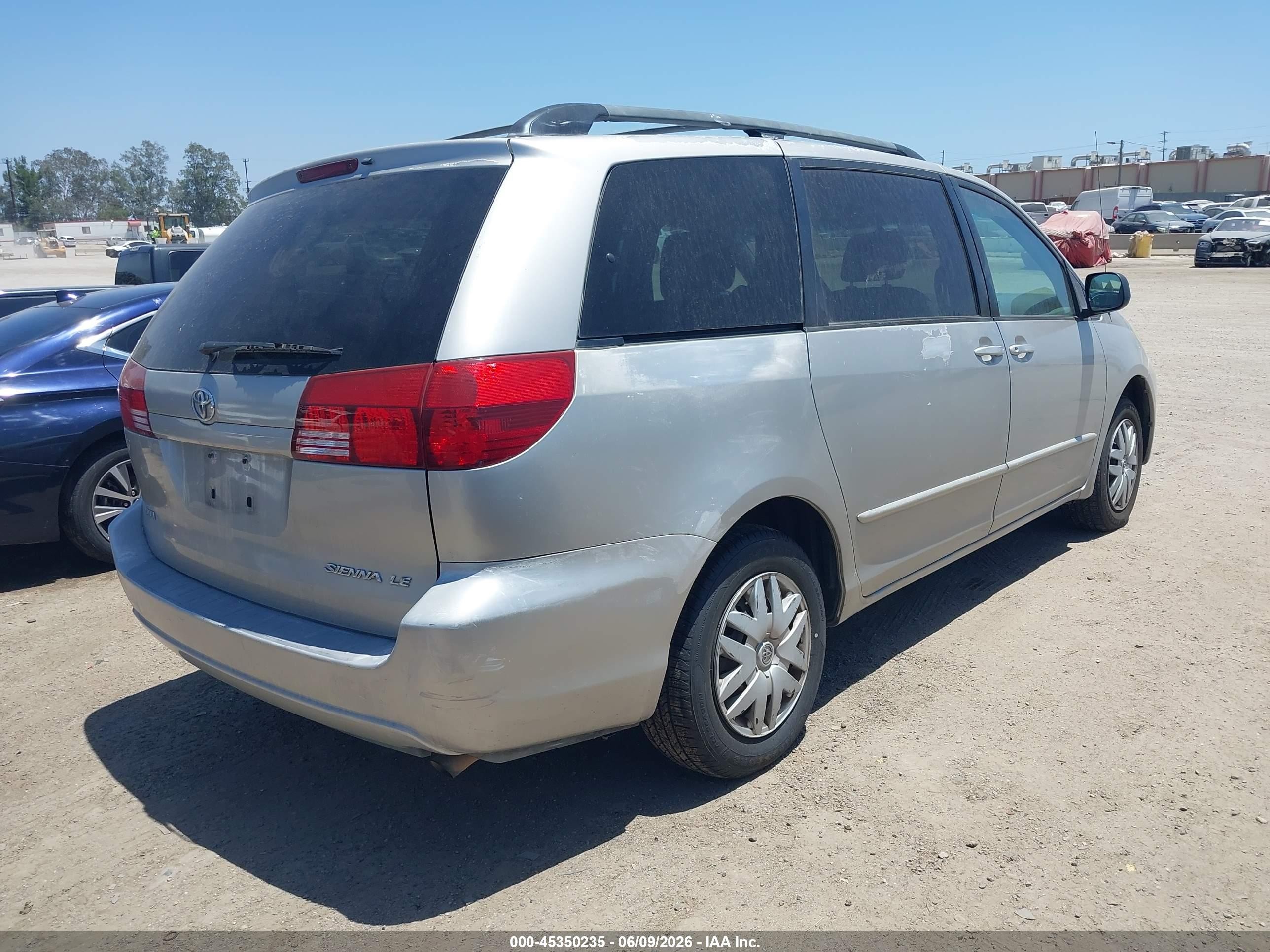 2005 Toyota Sienna Le Silver vin: 5TDZA23C05S373971