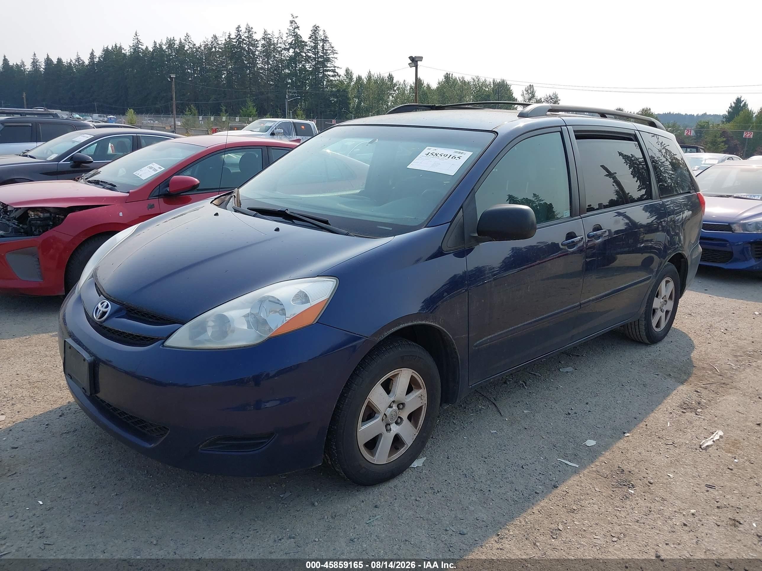2006 Toyota Sienna Le Dark Brown vin: 5TDZA23C06S443597