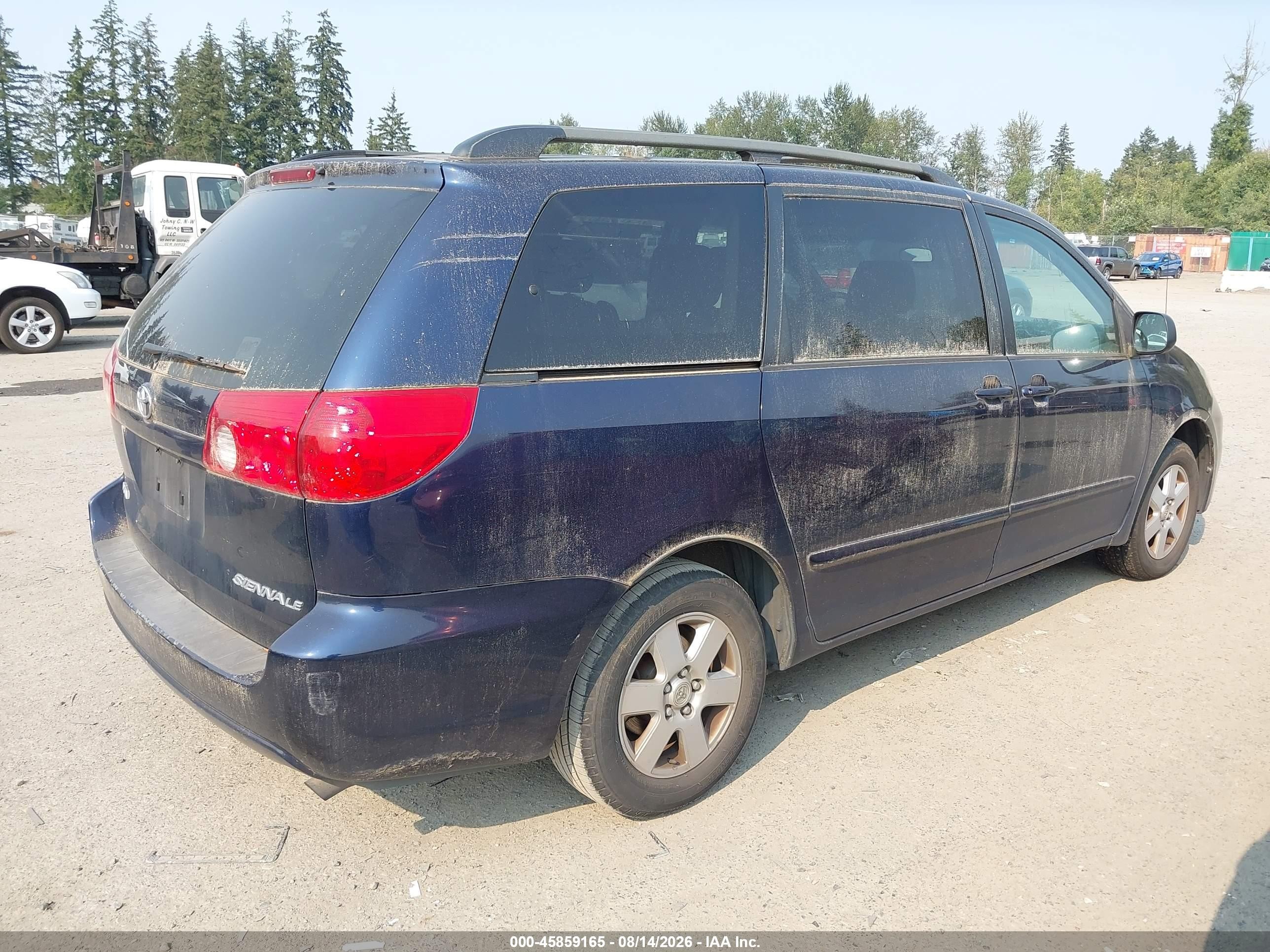 2006 Toyota Sienna Le Dark Brown vin: 5TDZA23C06S443597
