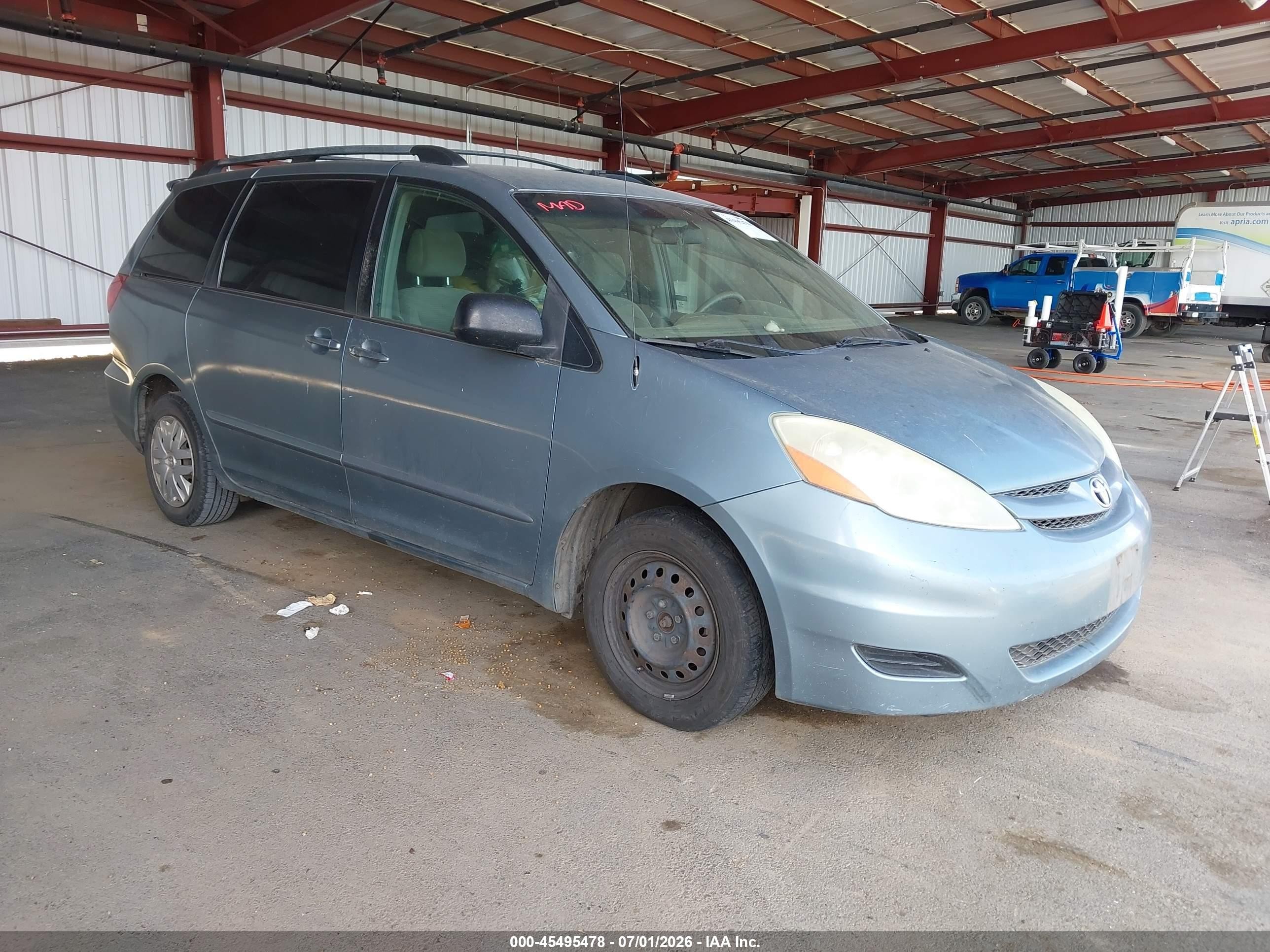 2006 Toyota Sienna Le Light Blue vin: 5TDZA23C06S446208
