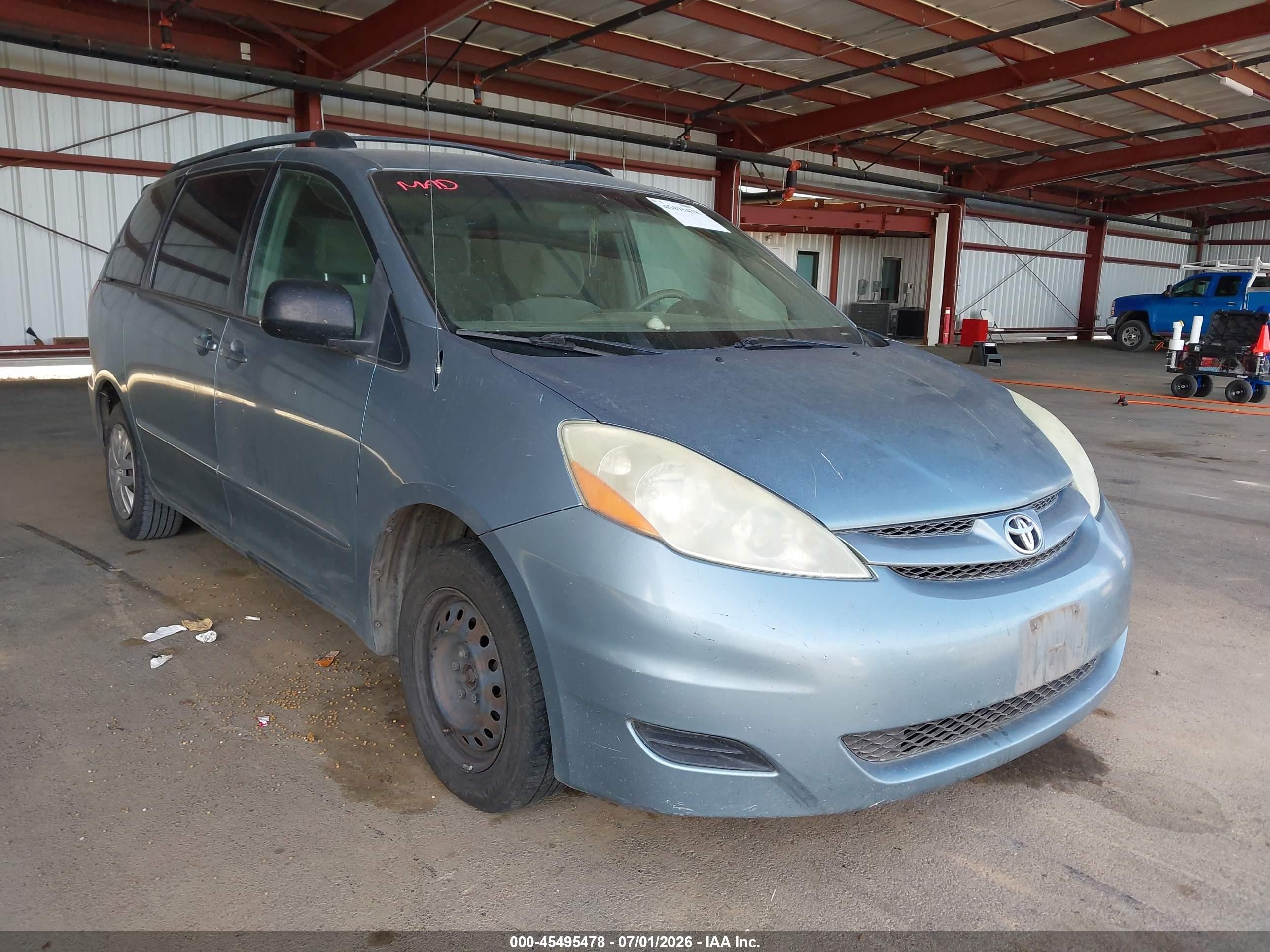 2006 Toyota Sienna Le Light Blue vin: 5TDZA23C06S446208