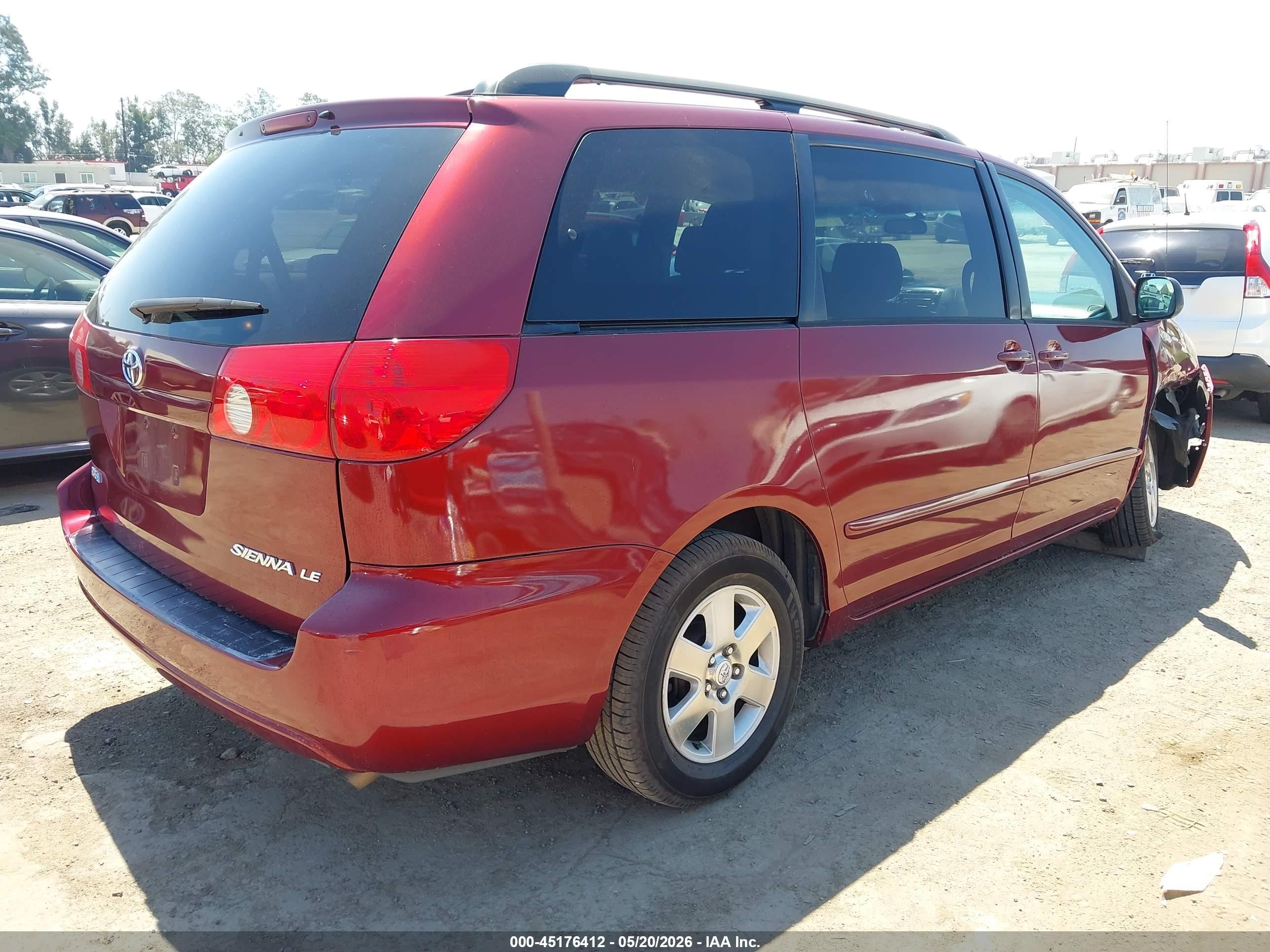 2006 Toyota Sienna Le Red vin: 5TDZA23C06S452686