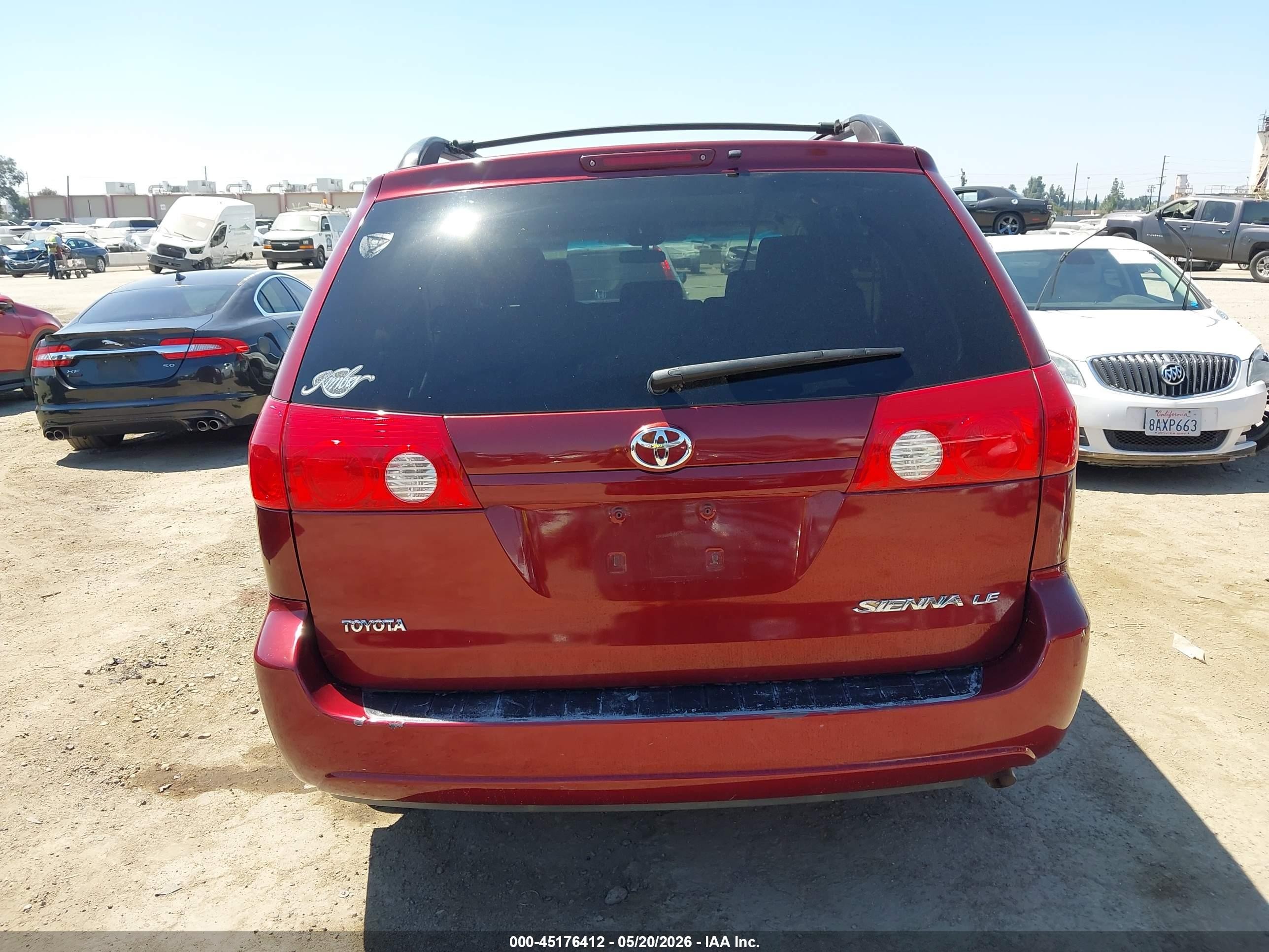 2006 Toyota Sienna Le Red vin: 5TDZA23C06S452686